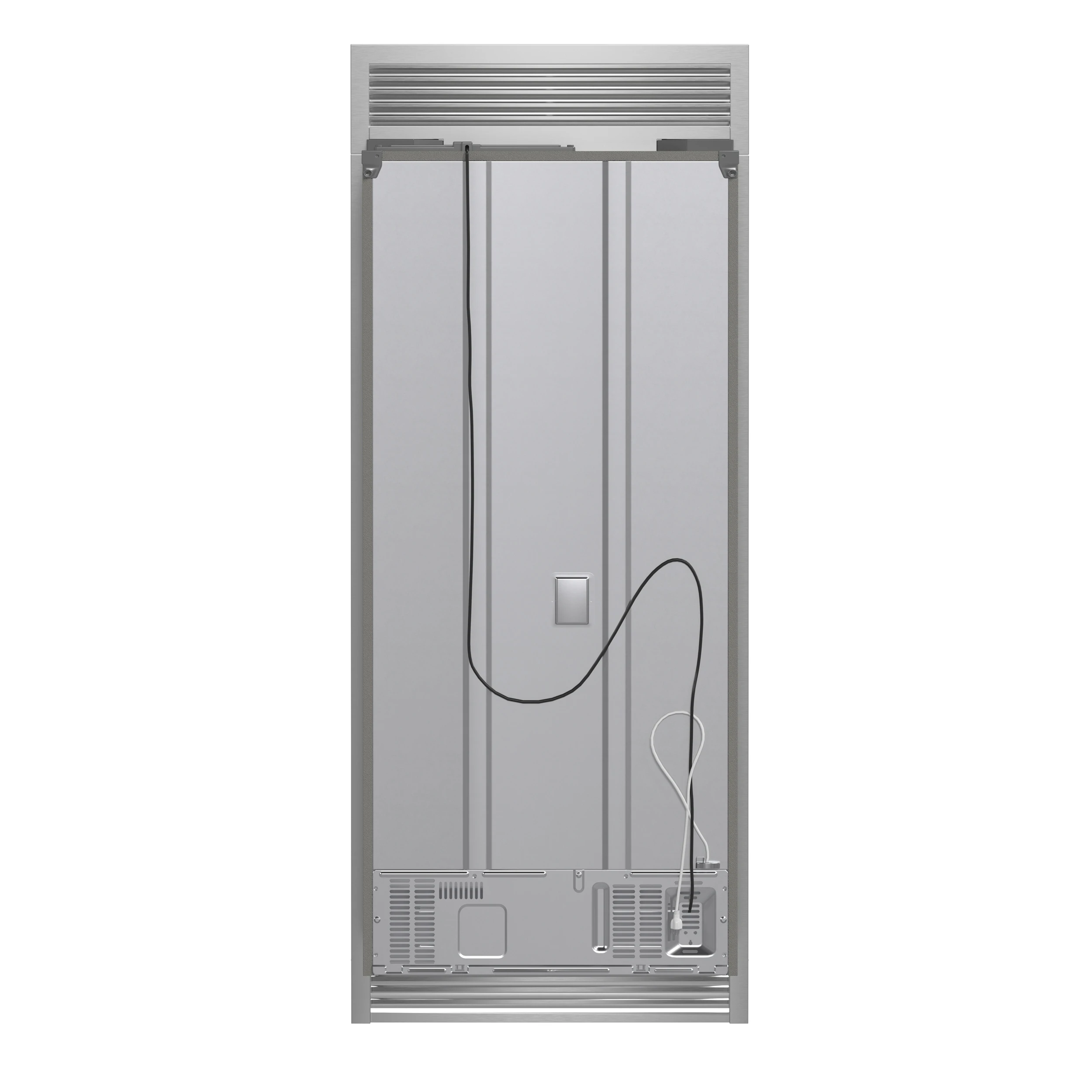 Gallipoli 30-Inch French Door Refrigerator, 17.5 cu.ft Capacity, Decorative Grill, 34-Inch Width, , No Frost Technology, Energy Efficient FFFFD197435SG