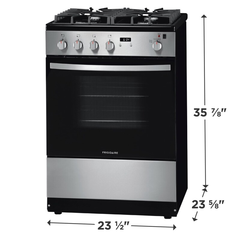 24" Front Control Freestanding Gas Range view 15