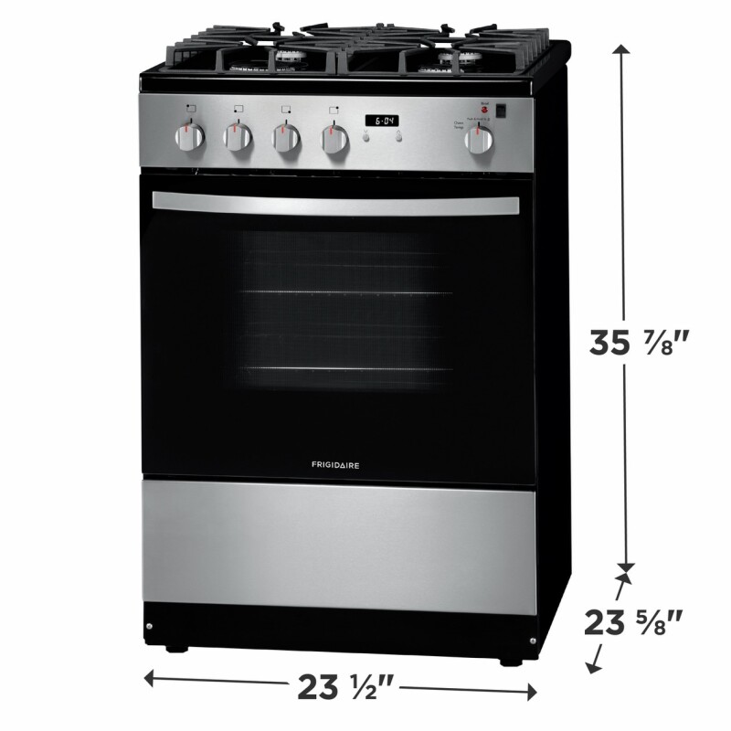 24" Front Control Freestanding Gas Range view 7