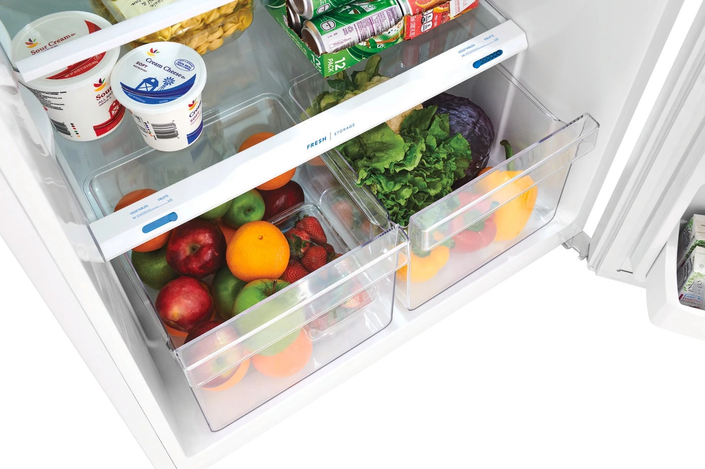 Humidity-Controlled Crisper Drawers
