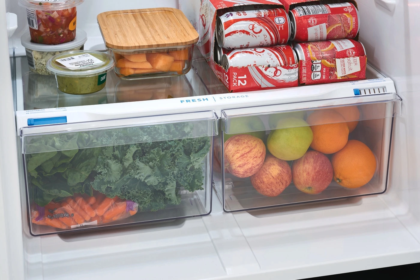 Humidity-Controlled Crisper Drawers