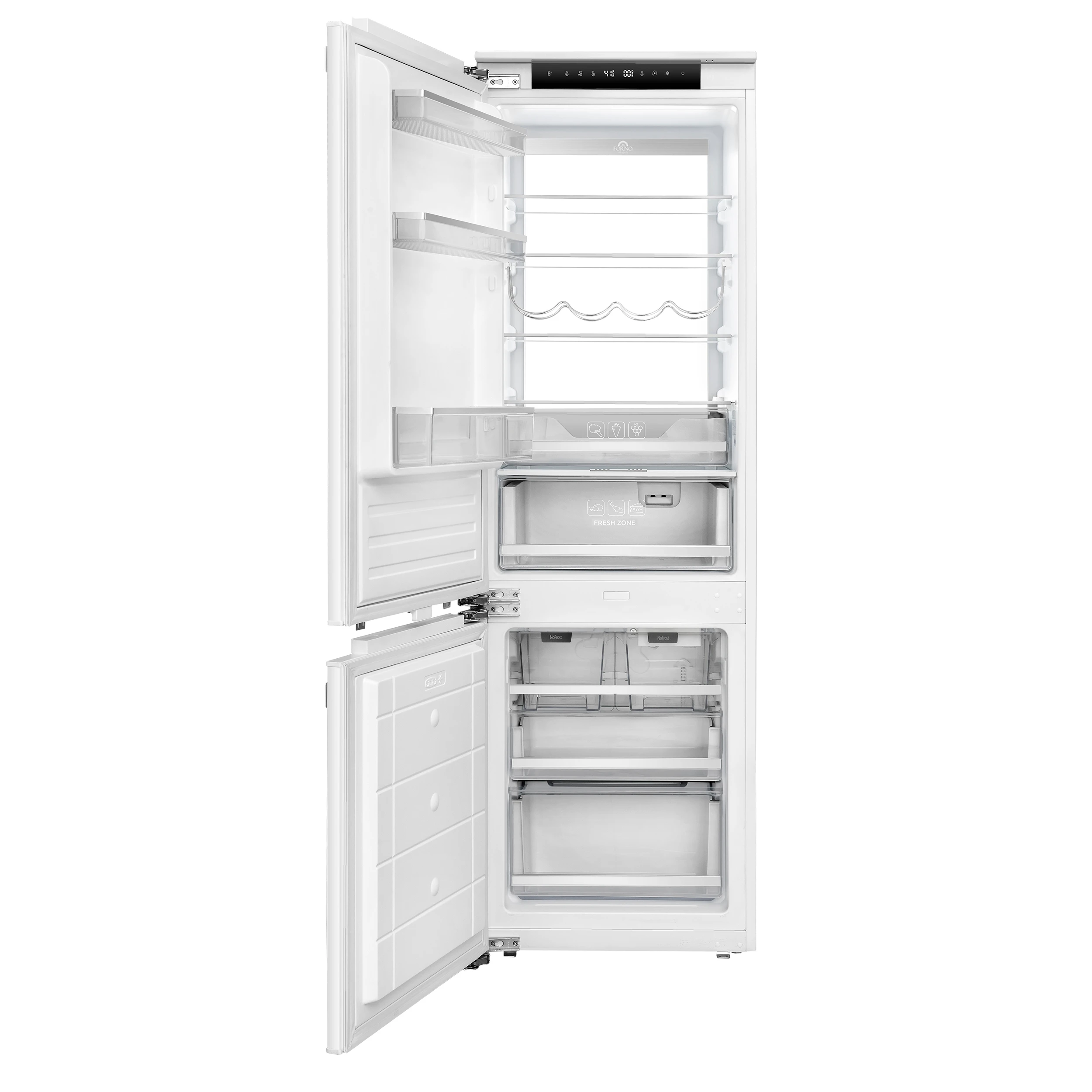 Rivestito 22 Inch Panel Ready Bottom Freezer Refrigerator, 8.3 cu. ft., Ice Maker, Total No Frost, Fast Cool & Fast Freeze FFRBI170421