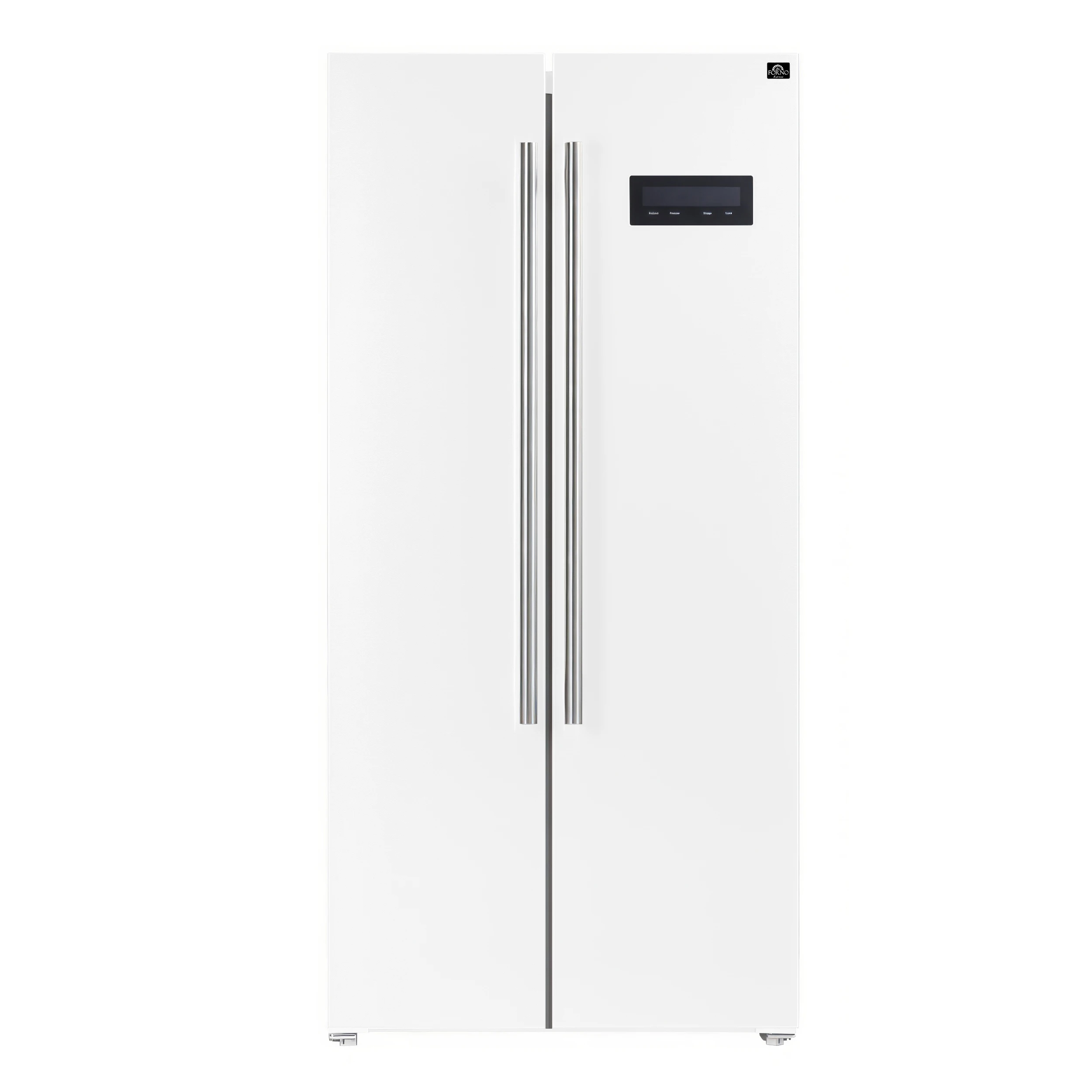 Salerno Espresso 33-Inch Side-by-Side Refrigerator, 15.6 Cu. Ft., Energy-Efficient, No Frost, Modern Design FFRBI180533WHT