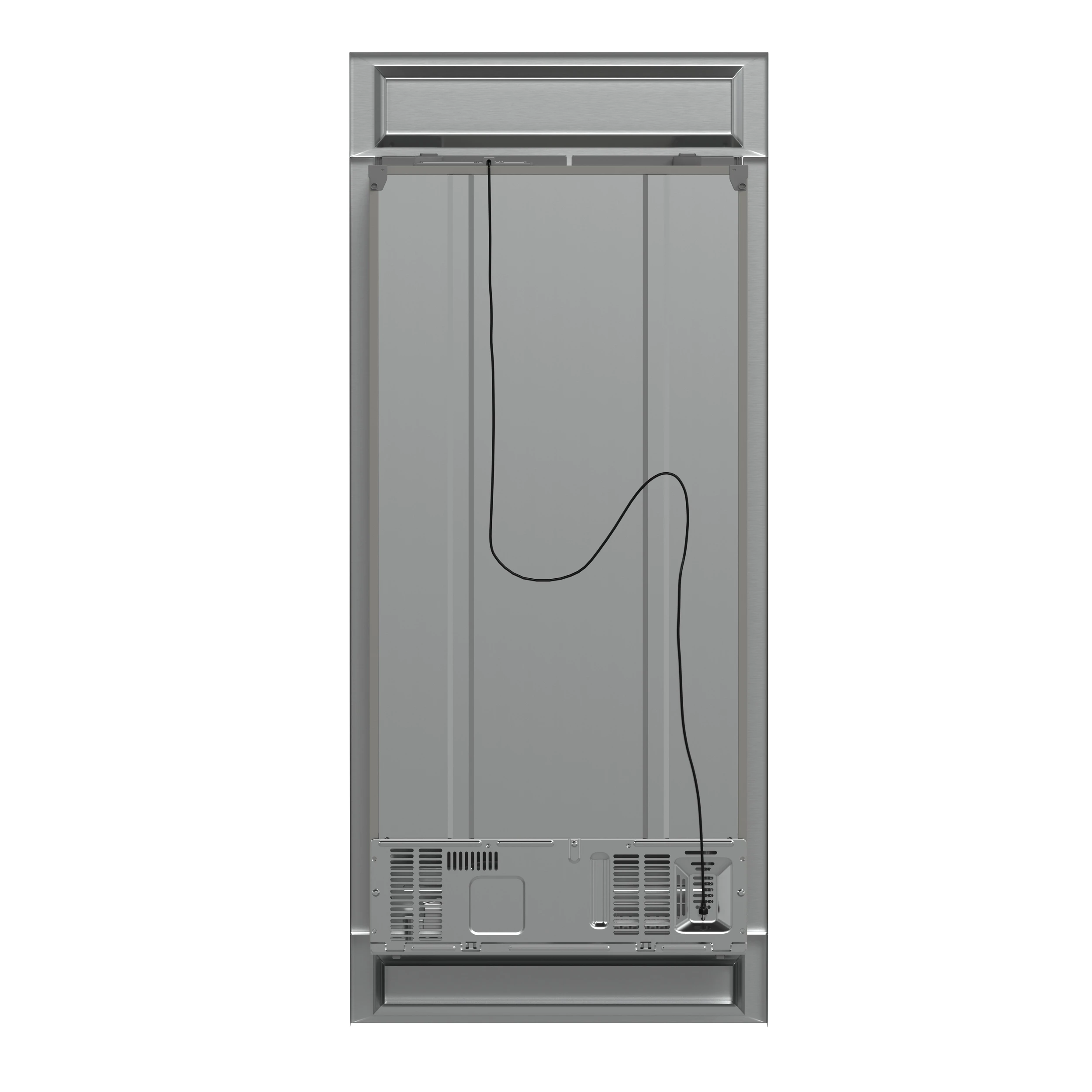 Salerno 37-Inch Built-In Refrigerator, 15.6 cu.ft, Modern Decorative Grill, ENERGY STAR Certified FFRBI180537MG