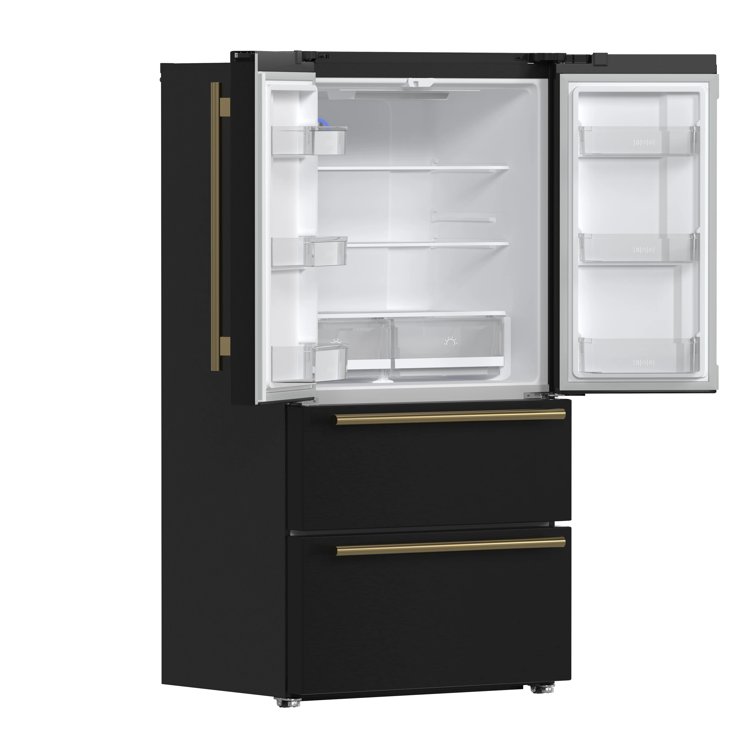 Moena Espresso 36-Inch French Door Refrigerator, 19.2 Cu. Ft., Frost-Free, Automatic Ice Maker, ENERGY STAR Certified FFRBI182036BLK