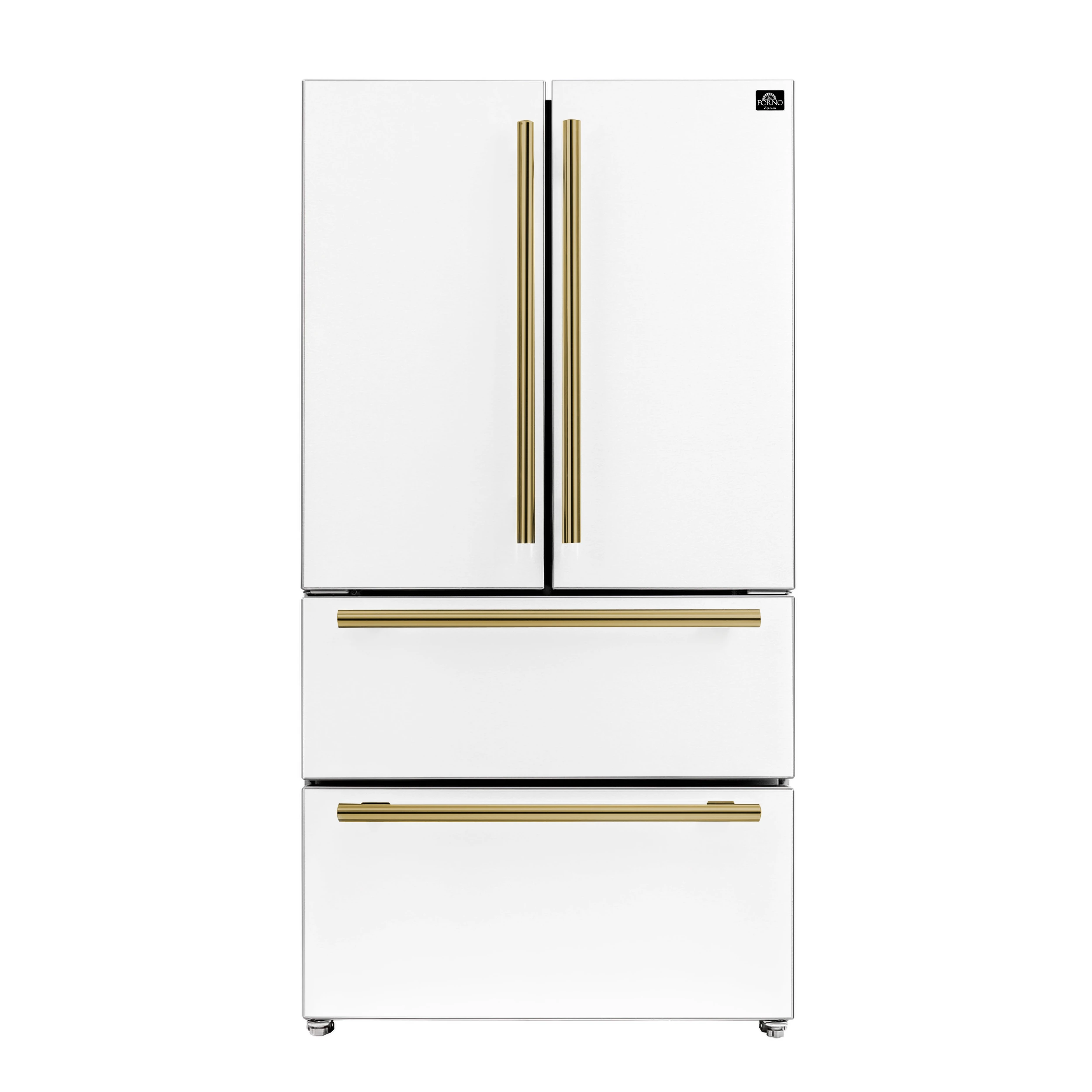 Moena Espresso 36-Inch French Door Refrigerator, 19.2 Cu. Ft., Frost-Free, Automatic Ice Maker, ENERGY STAR Certified FFRBI182036WHT