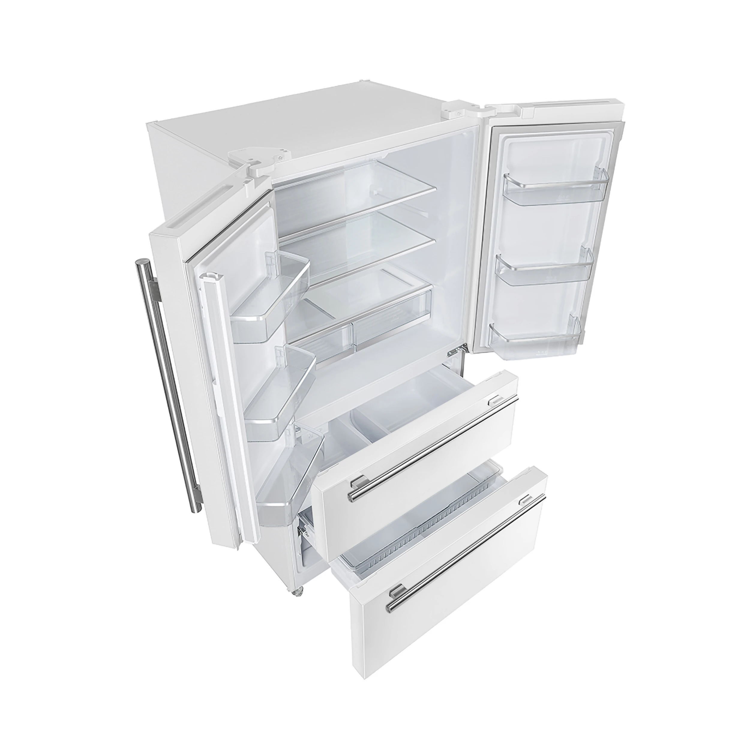 Moena Espresso 36-Inch French Door Refrigerator, 19.2 Cu. Ft., Frost-Free, Automatic Ice Maker, ENERGY STAR Certified FFRBI182036WHT