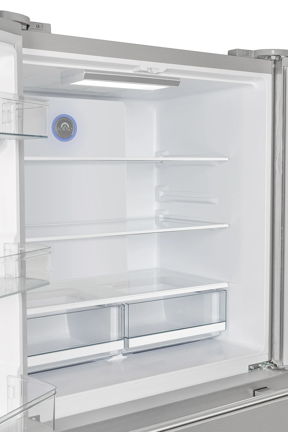 Moena 40-Inch French Door Refrigerator, , 19.2 cu.ft, Modern Decorative Grill, ENERGY STAR Certified FFRBI182040MG