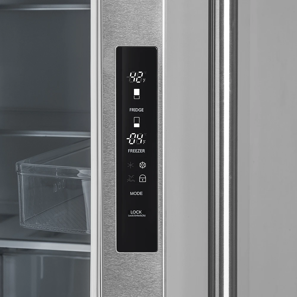 Moena 40-Inch French Door Refrigerator, , 19.2 cu.ft, Modern Decorative Grill, ENERGY STAR Certified FFRBI182040MG