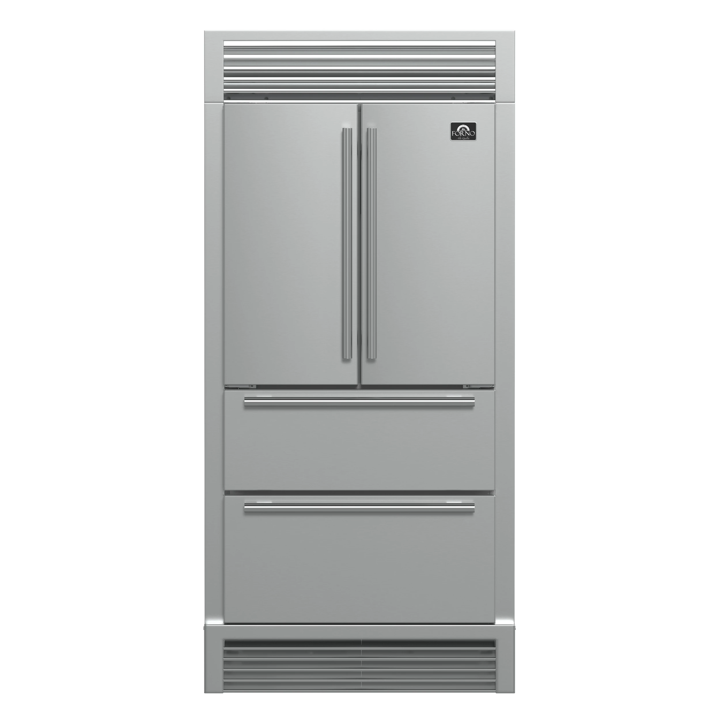 Moena 40-Inch French Door Refrigerator, , 19.2 cu.ft, Decorative Grill, ENERGY STAR Certified FFRBI182040SG