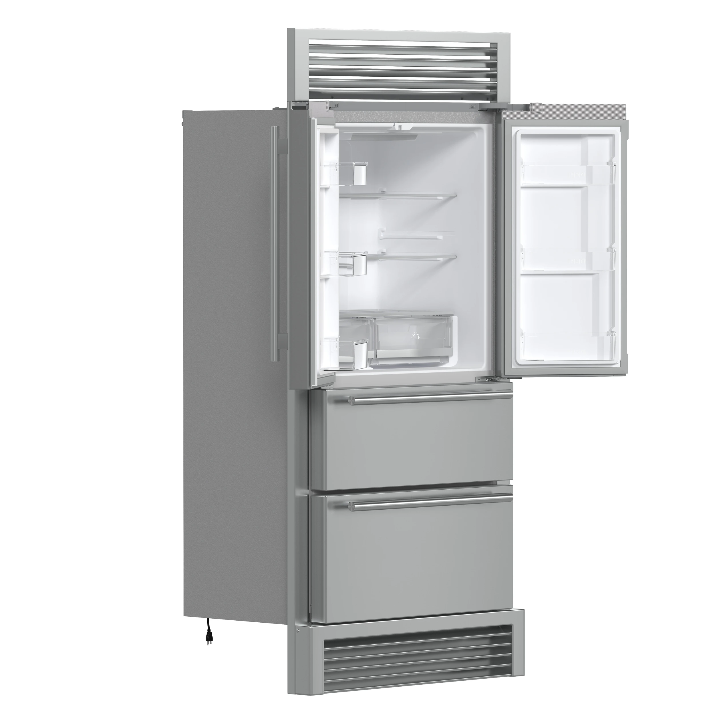 Moena 40-Inch French Door Refrigerator, , 19.2 cu.ft, Decorative Grill, ENERGY STAR Certified FFRBI182040SG