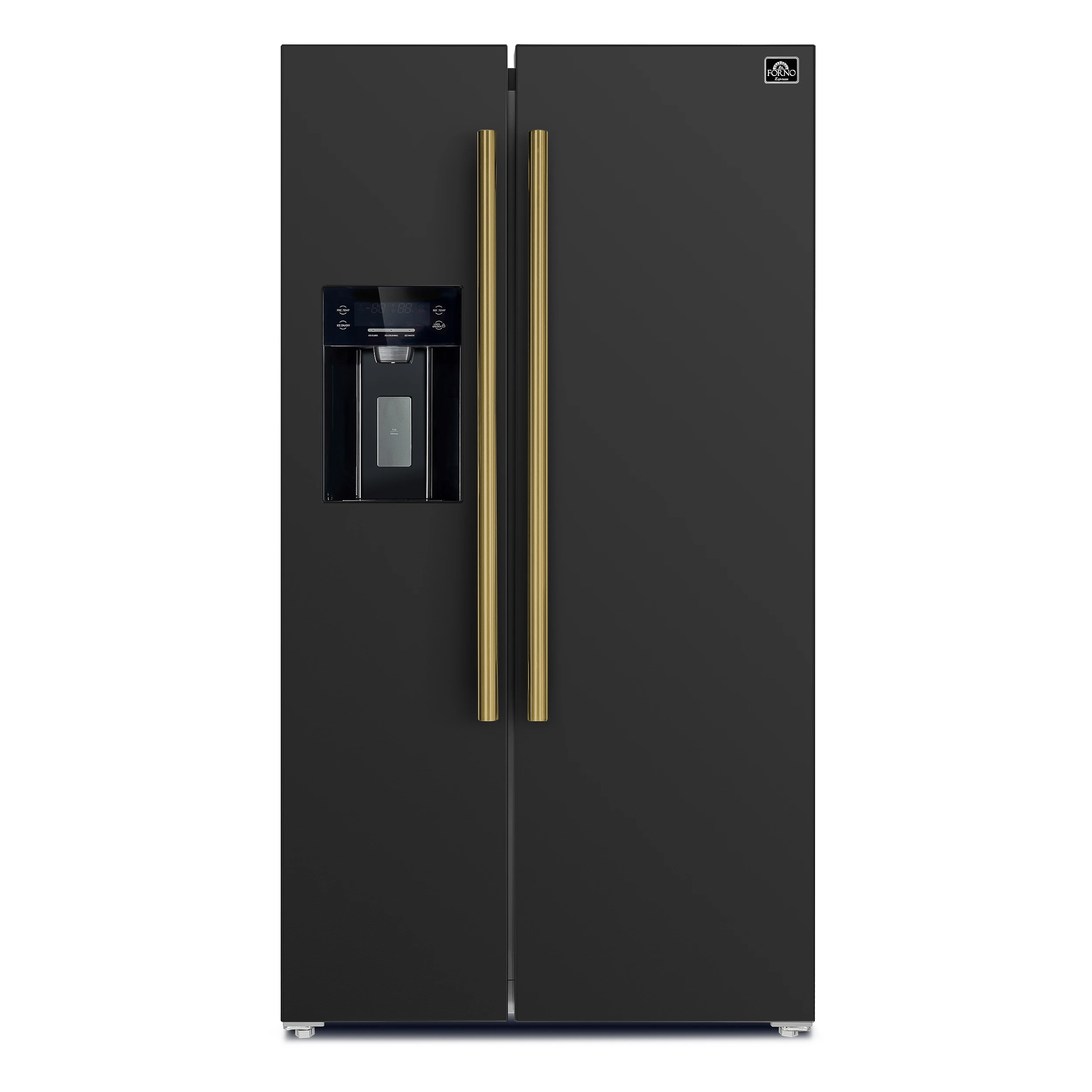 Salerno Espresso 36-Inch Side-by-Side Refrigerator, 20 Cu. Ft., Frost-Free, Ice & Water Dispenser, ENERGY STAR Certified FFRBI184436BLK