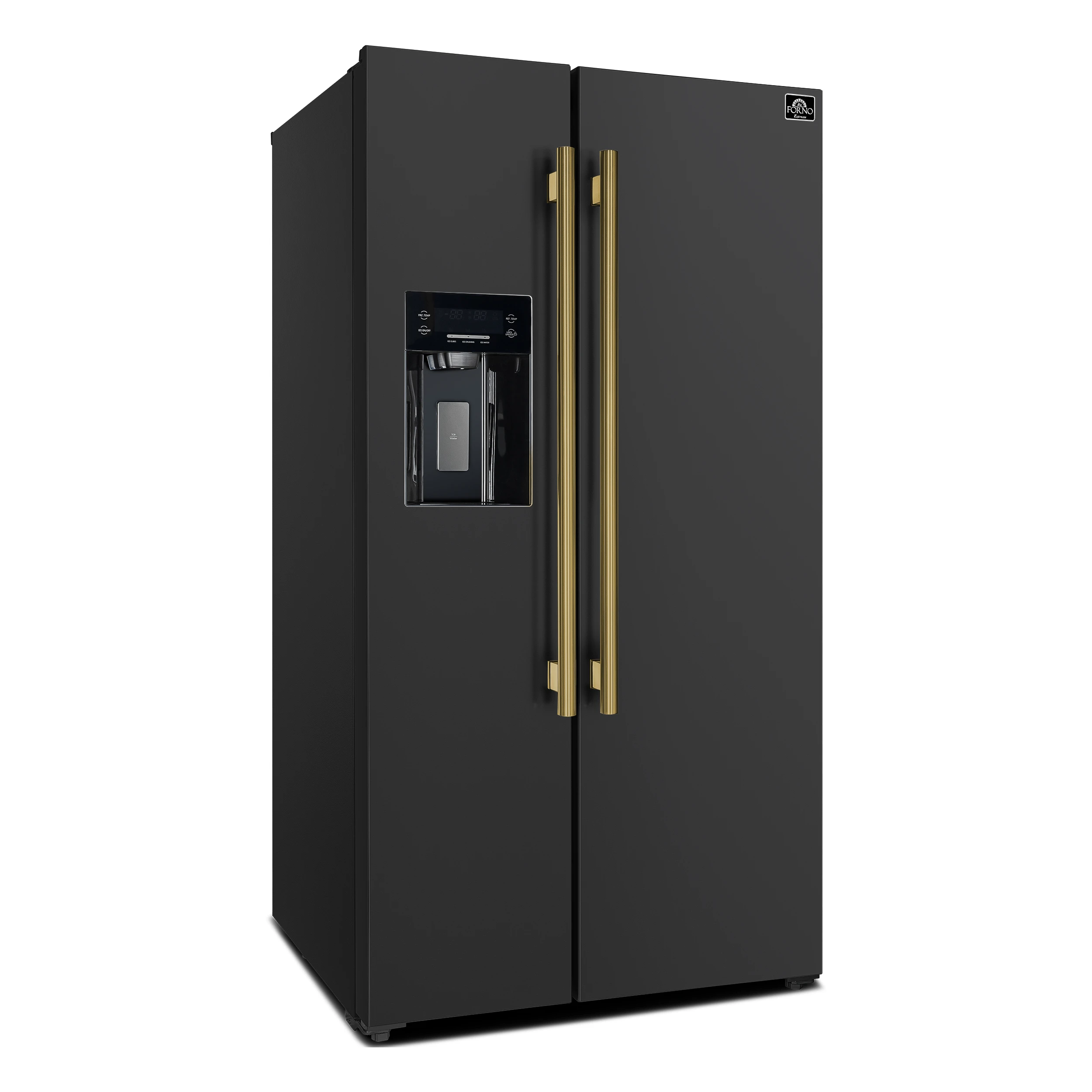 Salerno Espresso 36-Inch Side-by-Side Refrigerator, 20 Cu. Ft., Frost-Free, Ice & Water Dispenser, ENERGY STAR Certified FFRBI184436BLK