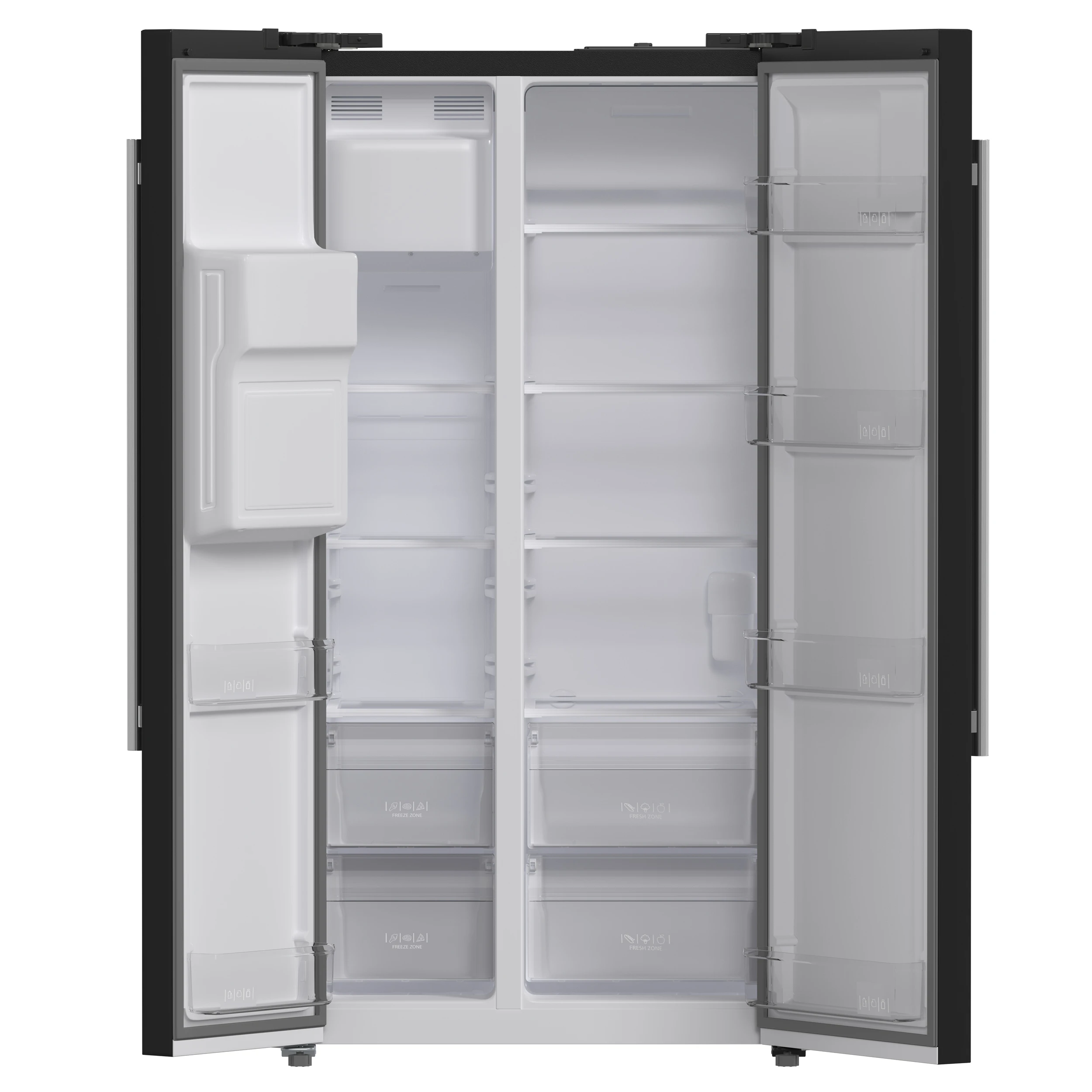 Salerno Espresso 36-Inch Side-by-Side Refrigerator, 20 Cu. Ft., Frost-Free, Ice & Water Dispenser, ENERGY STAR Certified FFRBI184436BLK