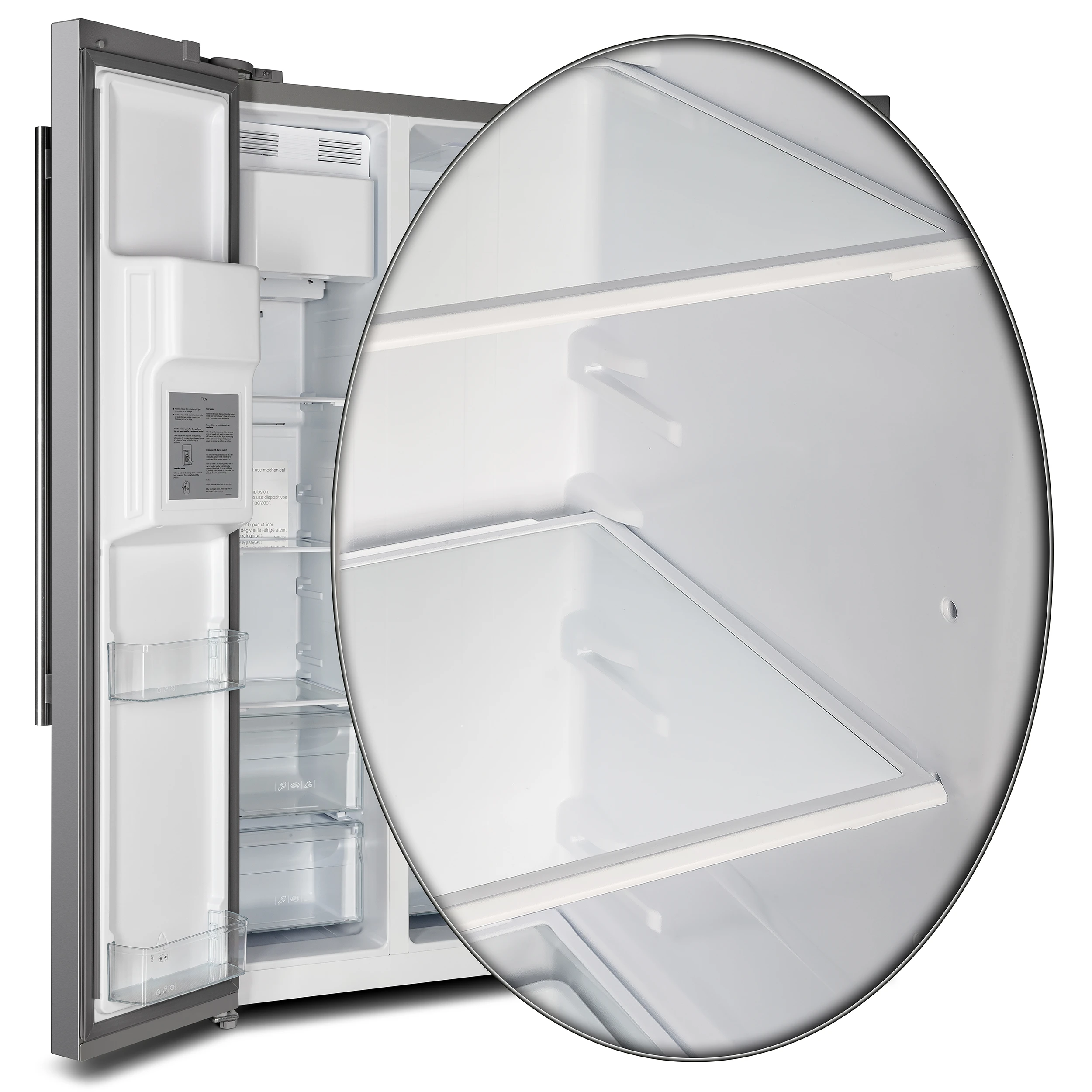 Salerno 36-Inch Side-by-Side Refrigerator, 20 cu.ft, ENERGY STAR Certified FFRBI184436SB