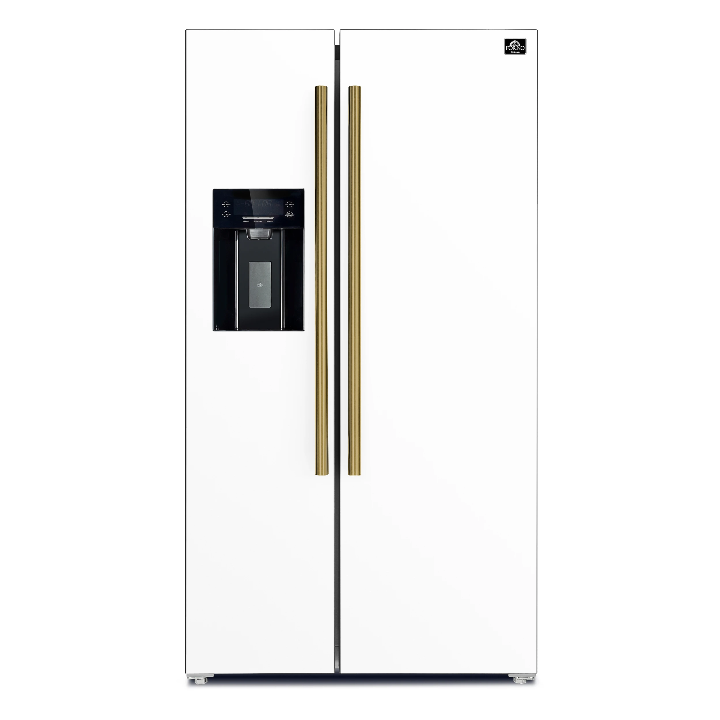 Salerno Espresso 36-Inch Side-by-Side Refrigerator, 20 Cu. Ft., Frost-Free, Ice & Water Dispenser, ENERGY STAR Certified FFRBI184436WHT