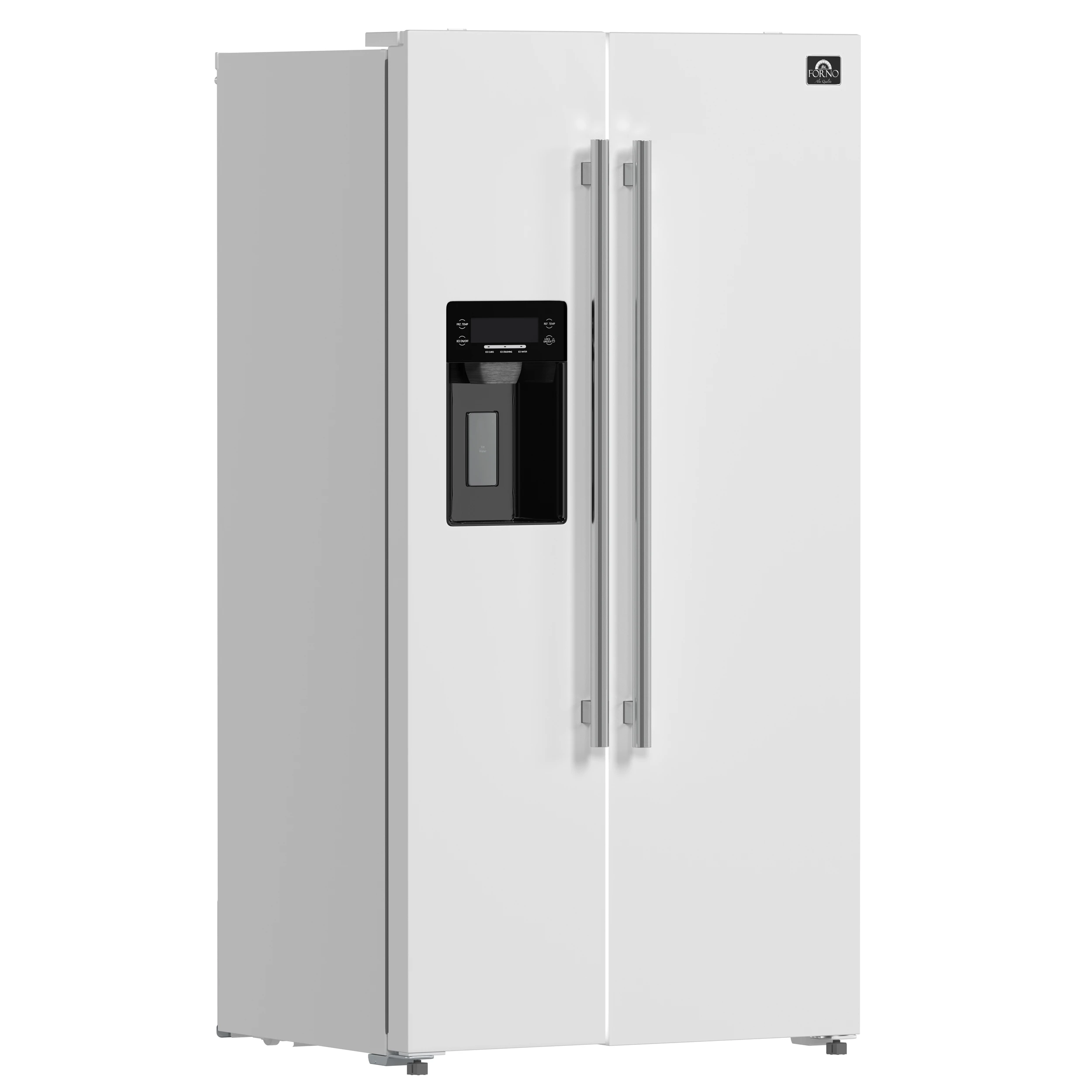 Salerno Espresso 36-Inch Side-by-Side Refrigerator, 20 Cu. Ft., Frost-Free, Ice & Water Dispenser, ENERGY STAR Certified FFRBI184436WHT