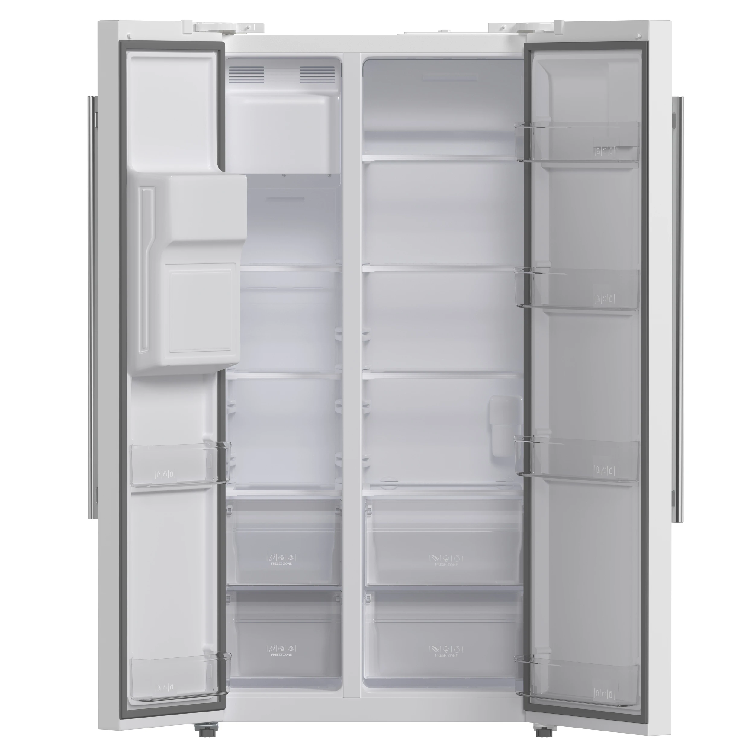 Salerno Espresso 36-Inch Side-by-Side Refrigerator, 20 Cu. Ft., Frost-Free, Ice & Water Dispenser, ENERGY STAR Certified FFRBI184436WHT