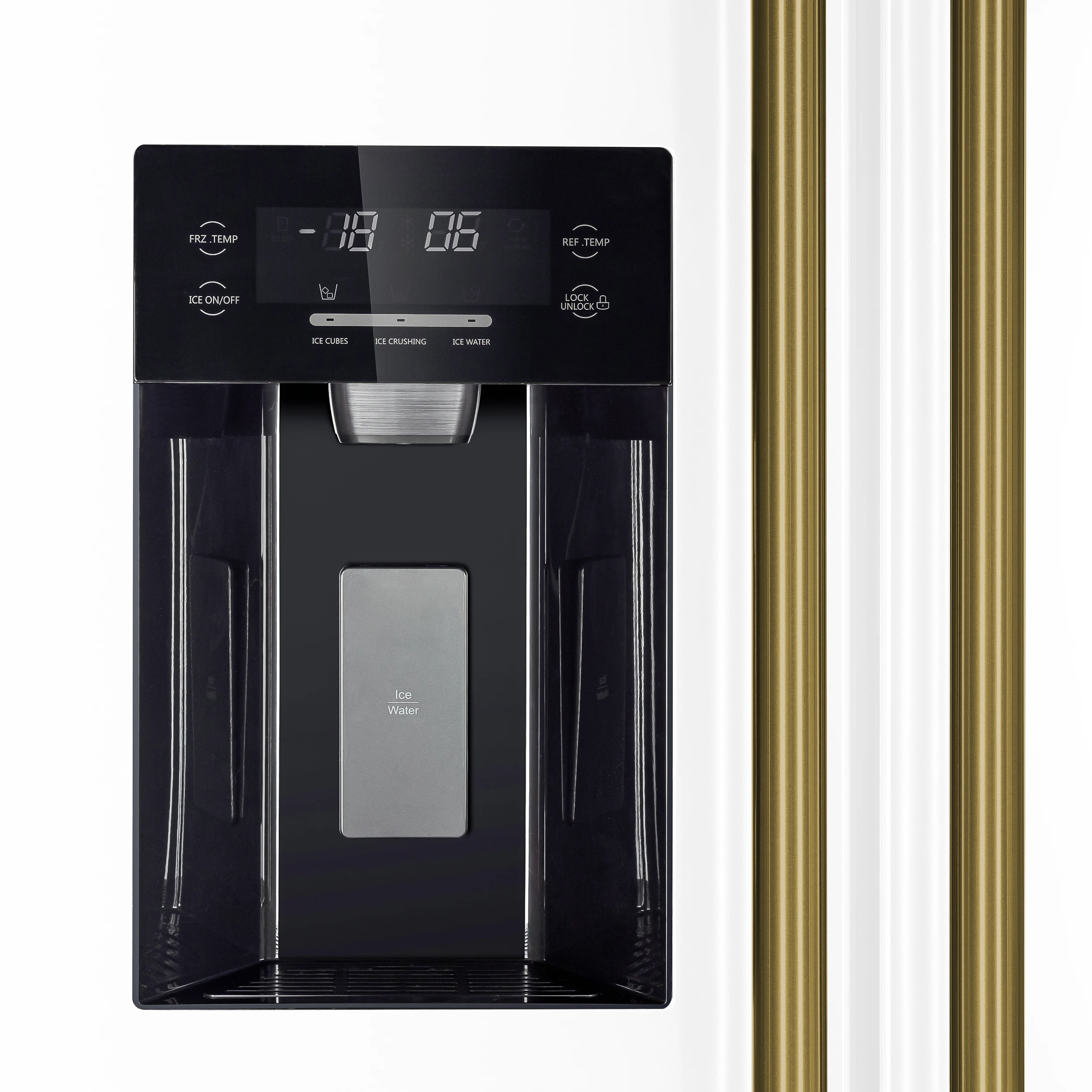 Salerno Espresso 36-Inch Side-by-Side Refrigerator, 20 Cu. Ft., Frost-Free, Ice & Water Dispenser, ENERGY STAR Certified FFRBI184436WHT