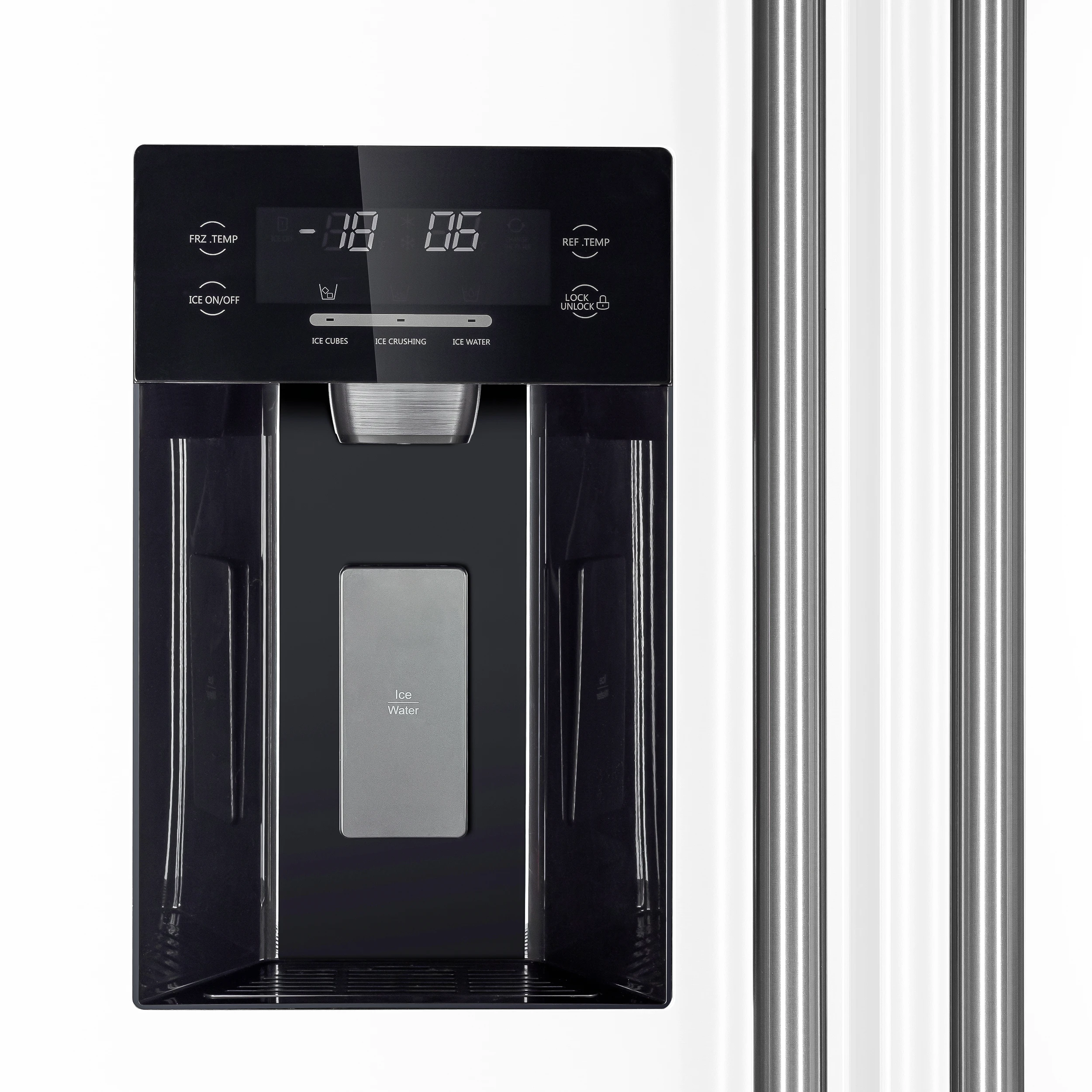 Salerno Espresso 36-Inch Side-by-Side Refrigerator, 20 Cu. Ft., Frost-Free, Ice & Water Dispenser, ENERGY STAR Certified FFRBI184436WHT