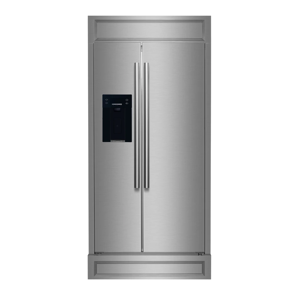 Salerno 40-Inch Built-In Refrigerator, 20 cu.ft, Modern Decorative Grill, ENERGY STAR Certified FFRBI184440MG