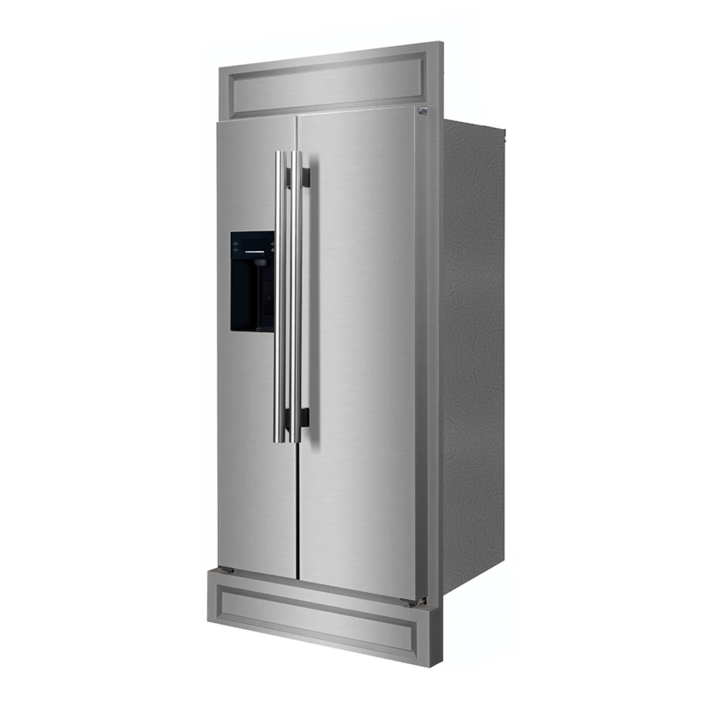 Salerno 40-Inch Built-In Refrigerator, 20 cu.ft, Modern Decorative Grill, ENERGY STAR Certified FFRBI184440MG