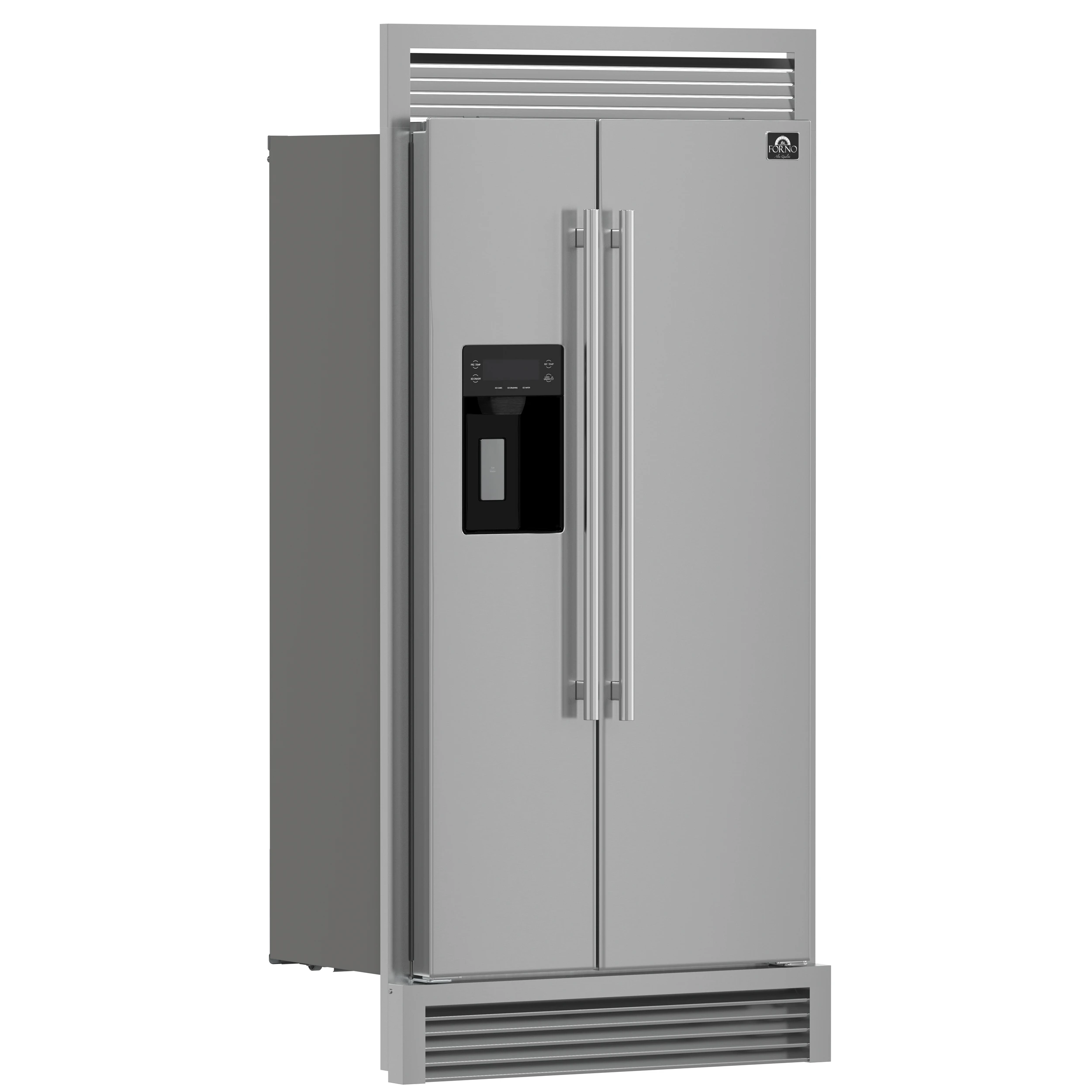 Salerno 40-Inch Built-In Refrigerator, 20 cu.ft, Decorative Grill, ENERGY STAR Certified FFRBI184440SG