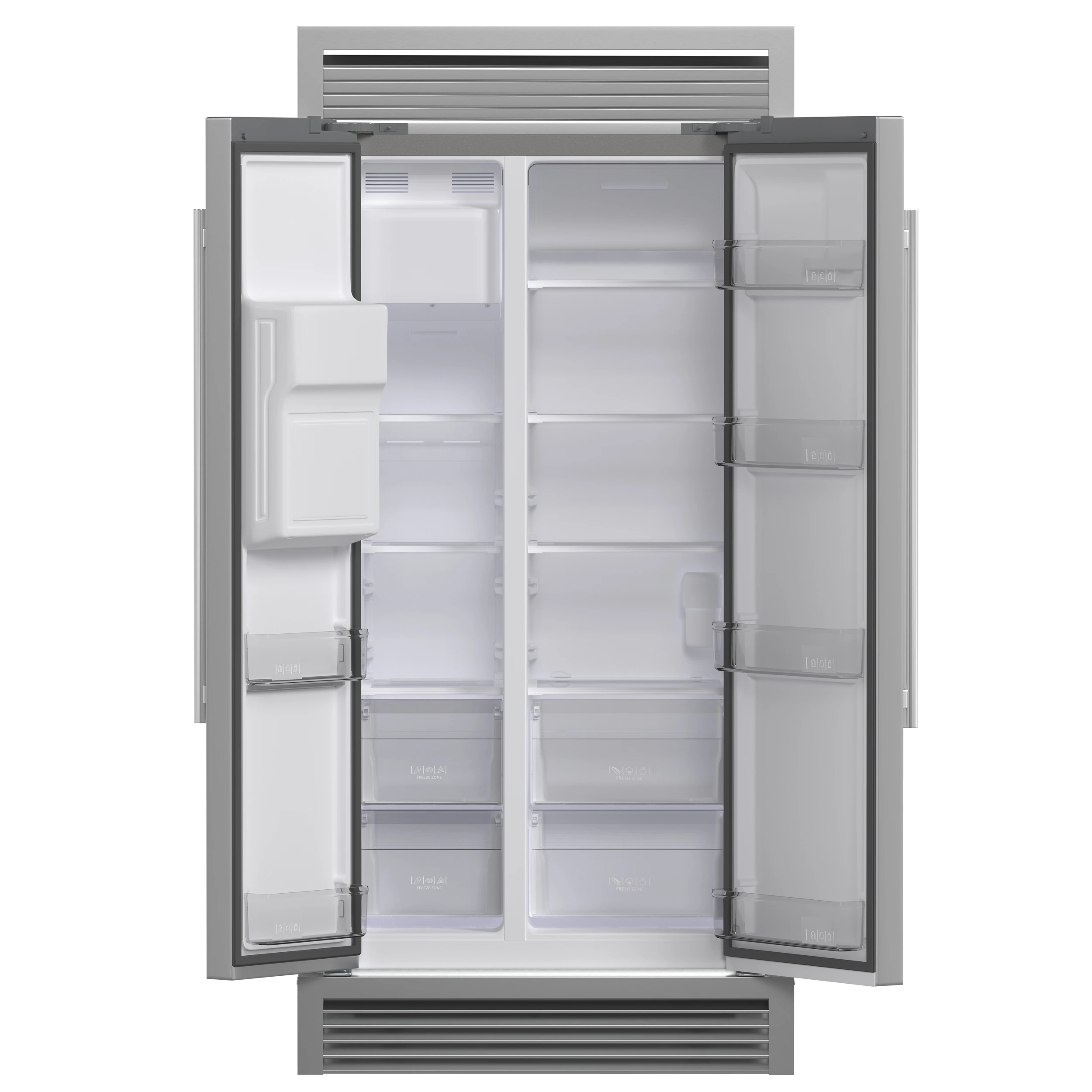 Salerno 40-Inch Built-In Refrigerator, 20 cu.ft, Decorative Grill, ENERGY STAR Certified FFRBI184440SG