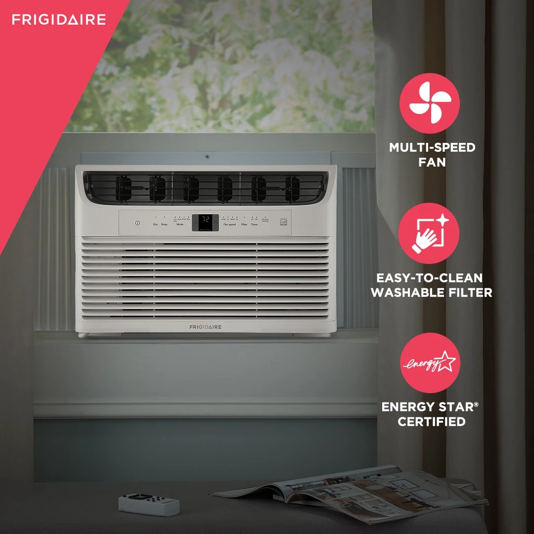 8,000 BTU Window-Mounted Room Air Conditioner FFRE083WAE, product image 4 of 5