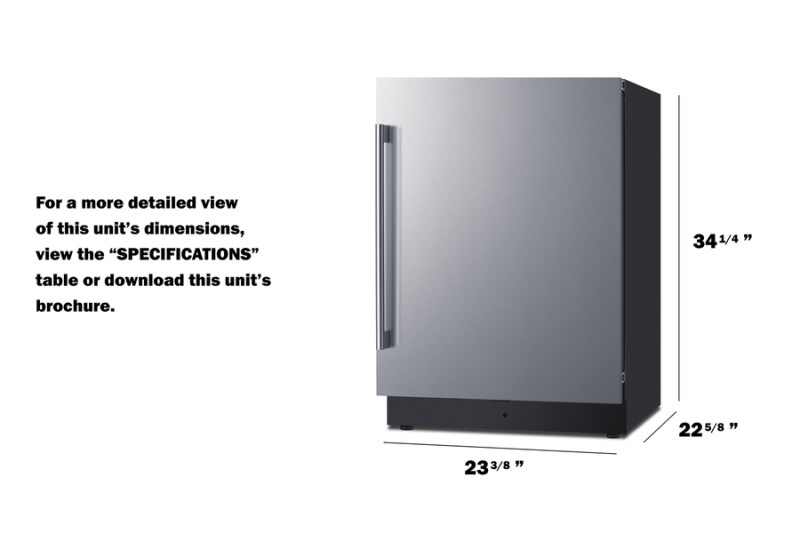 24" Wide Refrigerator-Freezer with Factory-Installed Icemaker FFRF5IM
