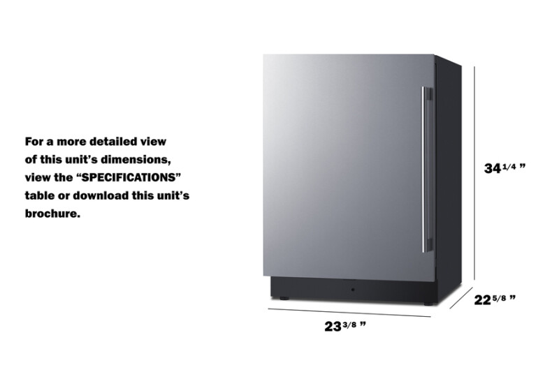 24" Wide Refrigerator-Freezer with Factory-Installed Icemaker FFRF5IMLHD