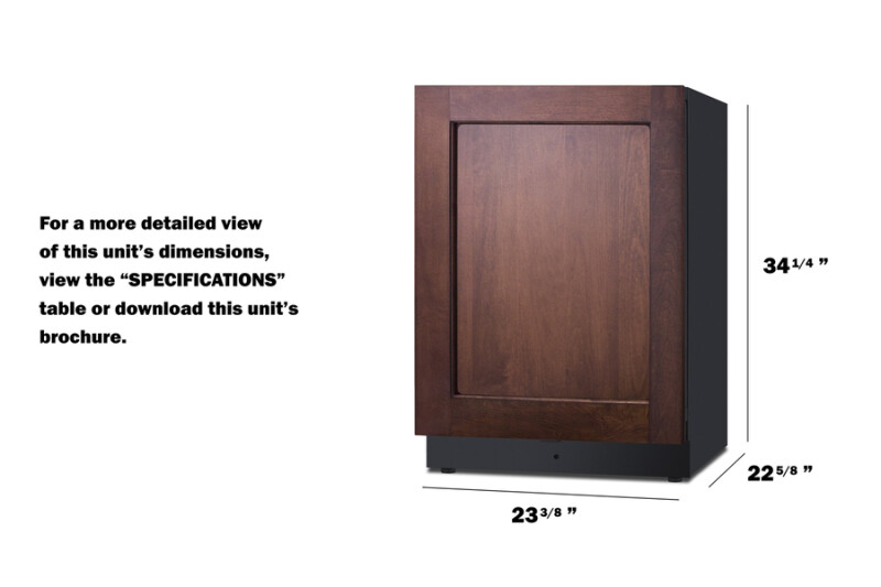24" Wide Refrigerator-Freezer with Factory-Installed Icemaker (Panel Not Included) FFRF5IMPNRLHD