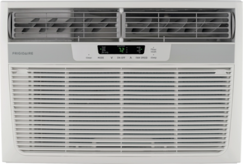 8,000 BTU Window-Mounted Room Air Conditioner with Supplemental Heat FFRH0822R1