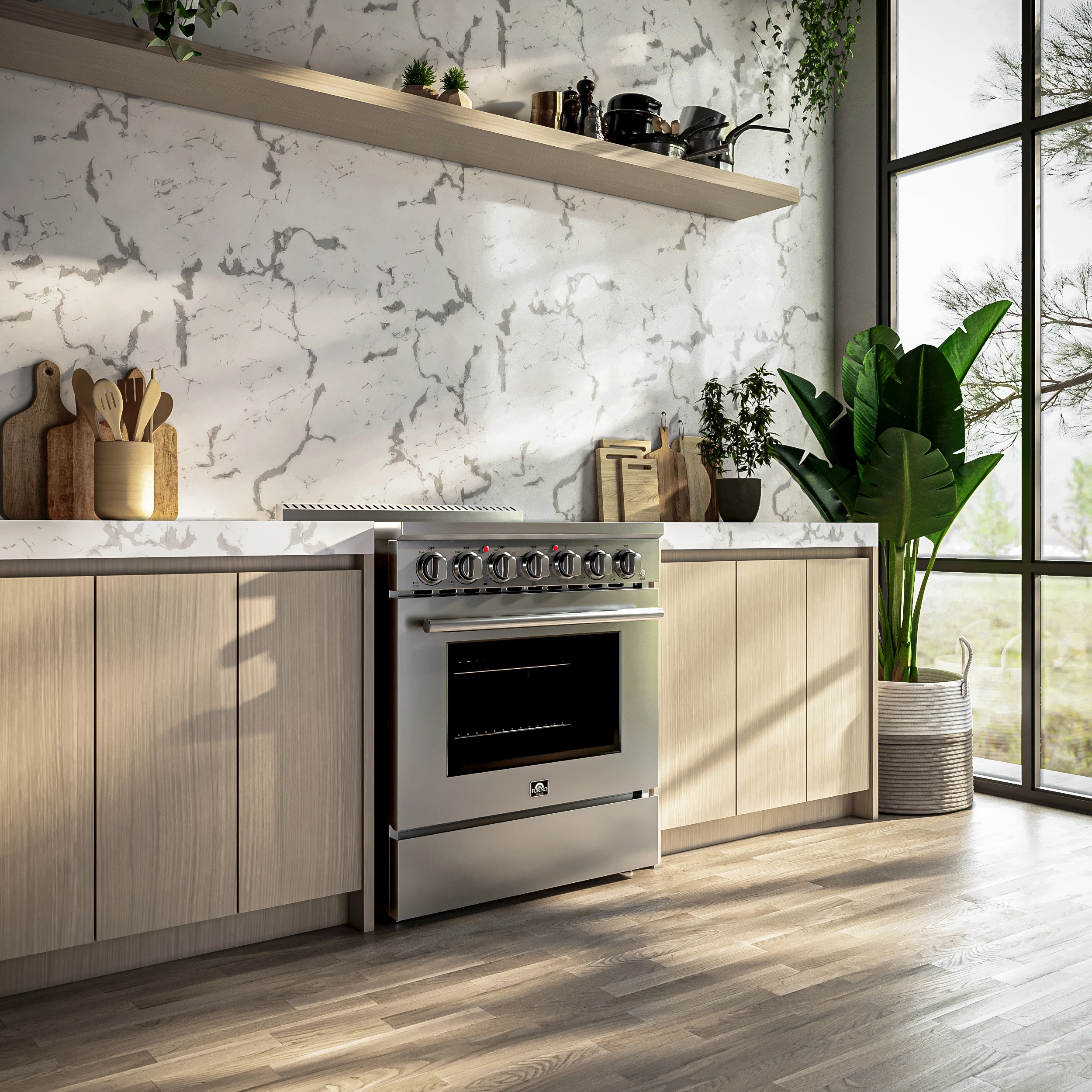 Paolo 30-Inch Freestanding Electric Range, , 4.38 cu.ft, True Convection Oven, Energy Efficient FFSEL601130