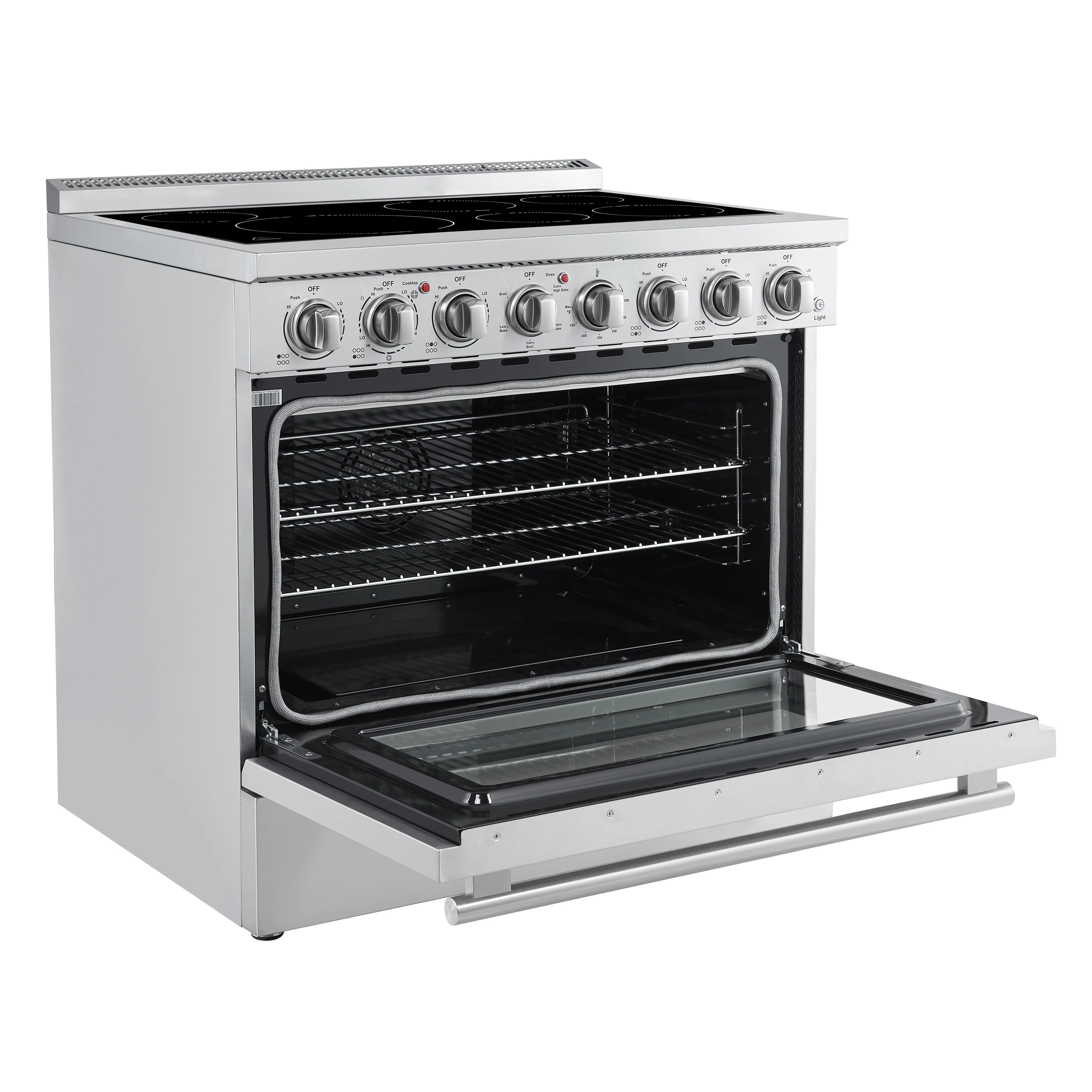 Paolo 36 Inch Freestanding Electric Range, , 5.44 cu.ft, True Convection Oven, Energy Efficient FFSEL601136