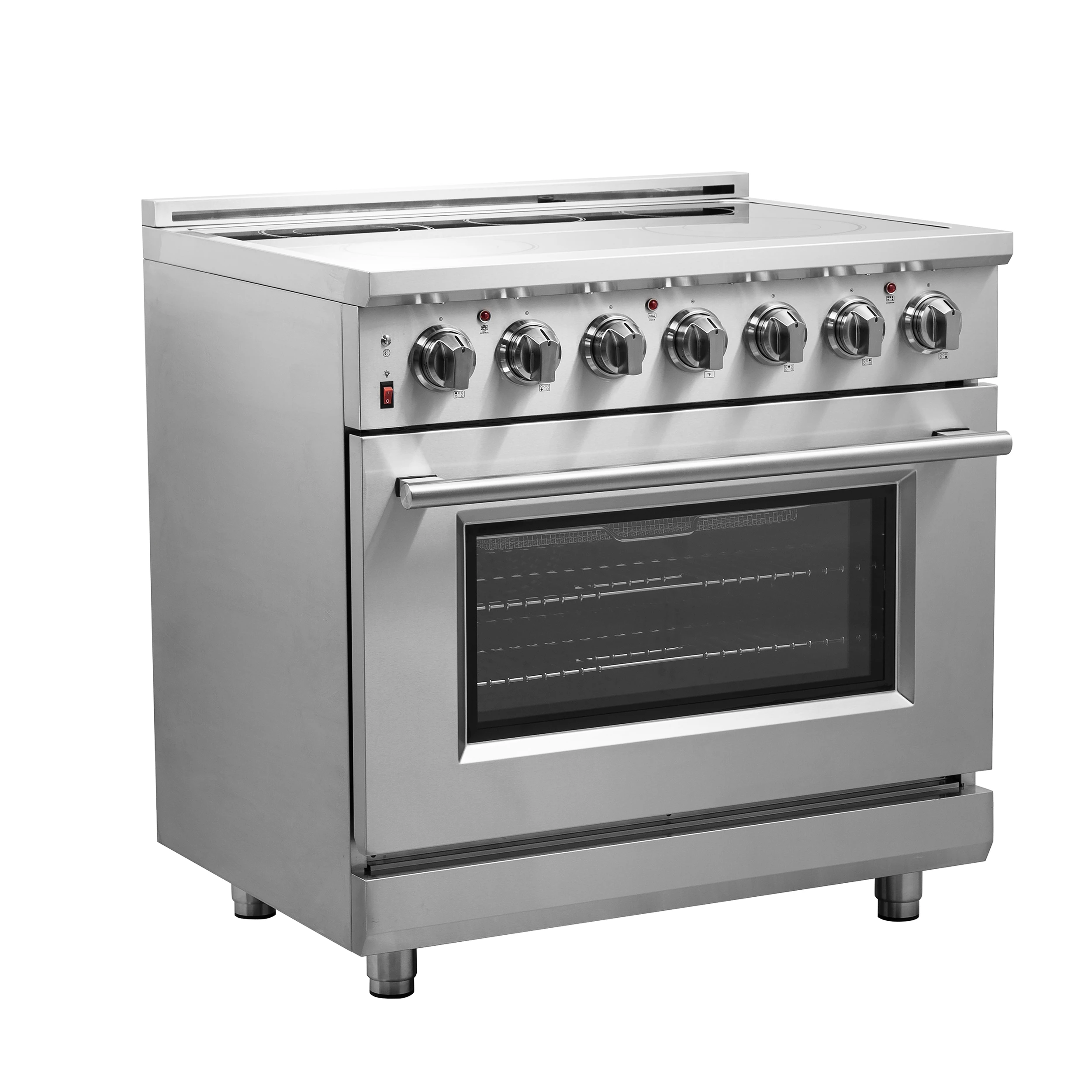 Massimo 36-Inch Freestanding Chef Door Electric Range, True Convection Oven FFSEL602036