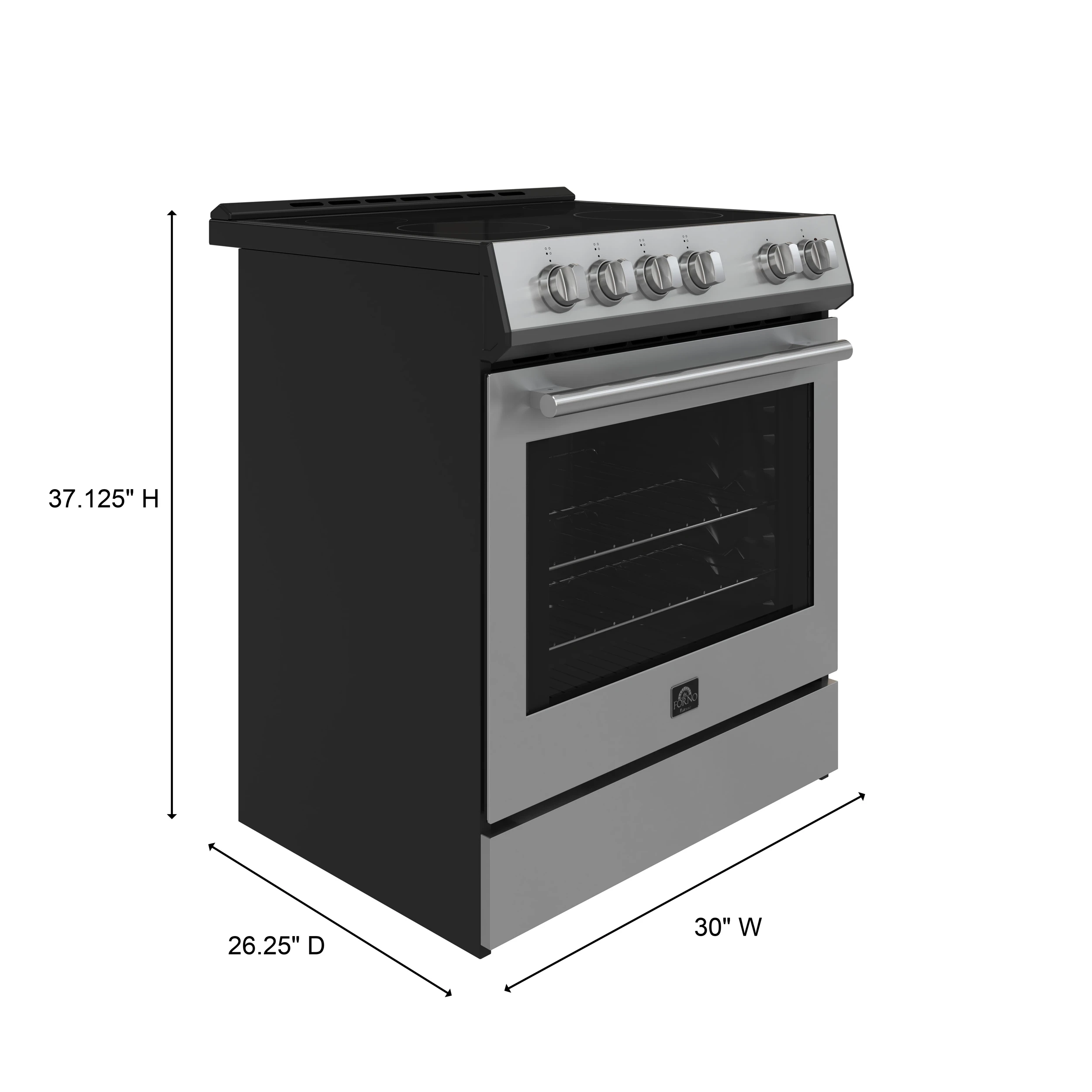 Leonardo Espresso 30-Inch Electric Range, True Convection, Energy Efficient FFSEL602230