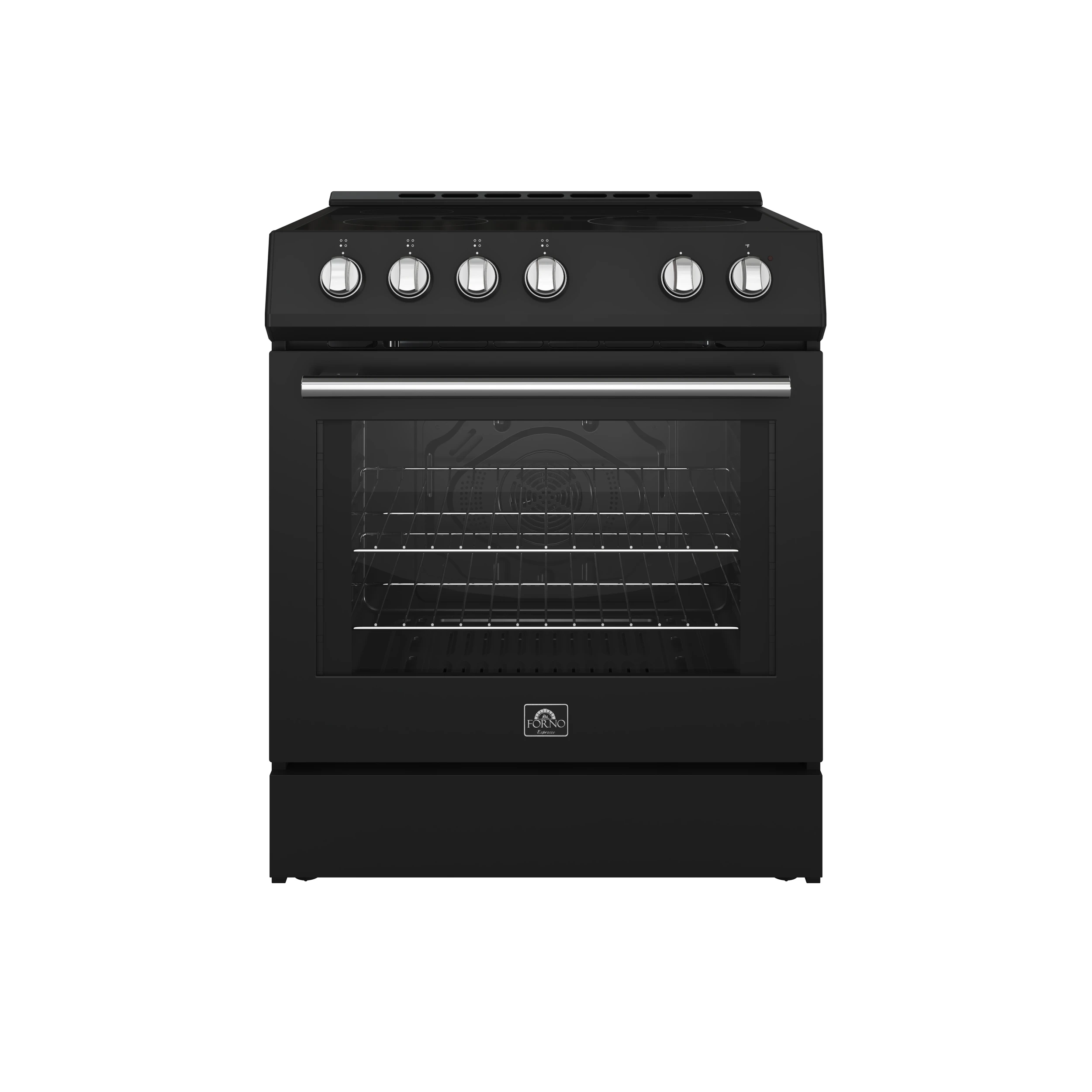 Leonardo Espresso 30-Inch Black Electric Range, True Convection, Energy Efficient FFSEL602230BLK