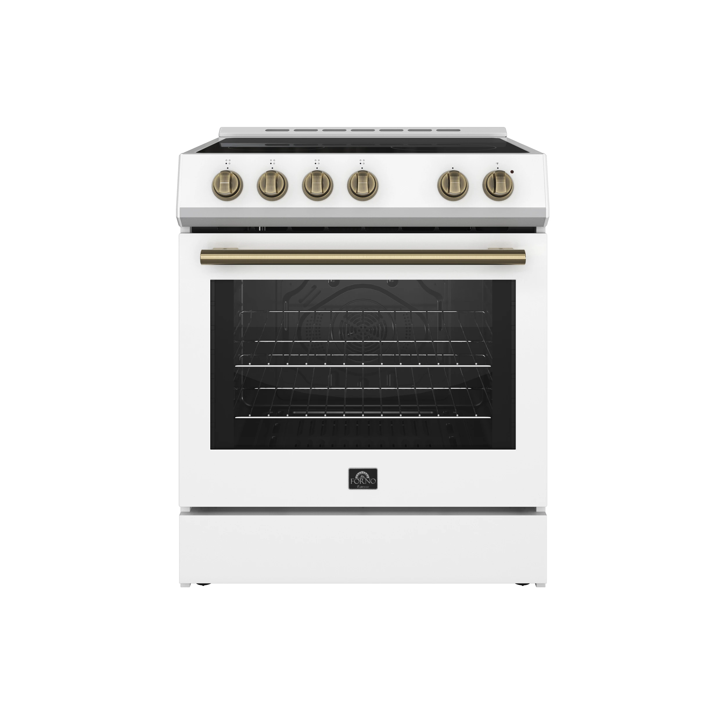 Leonardo Espresso 30-Inch Electric Range, True Convection, Energy Efficient FFSEL602230WHT