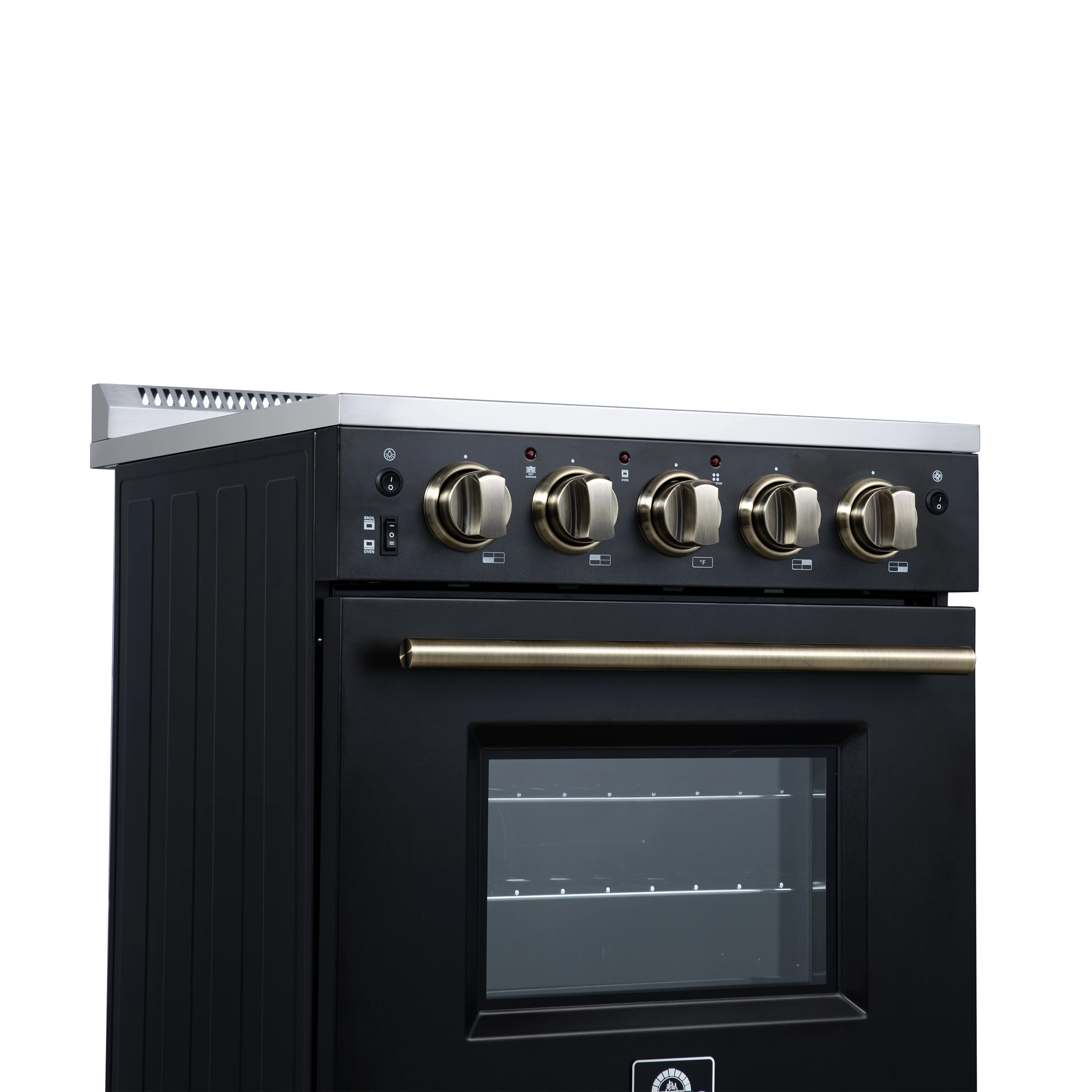 Loiano 24 Inch Freestanding Electric Range in Black FFSEL606924BLK