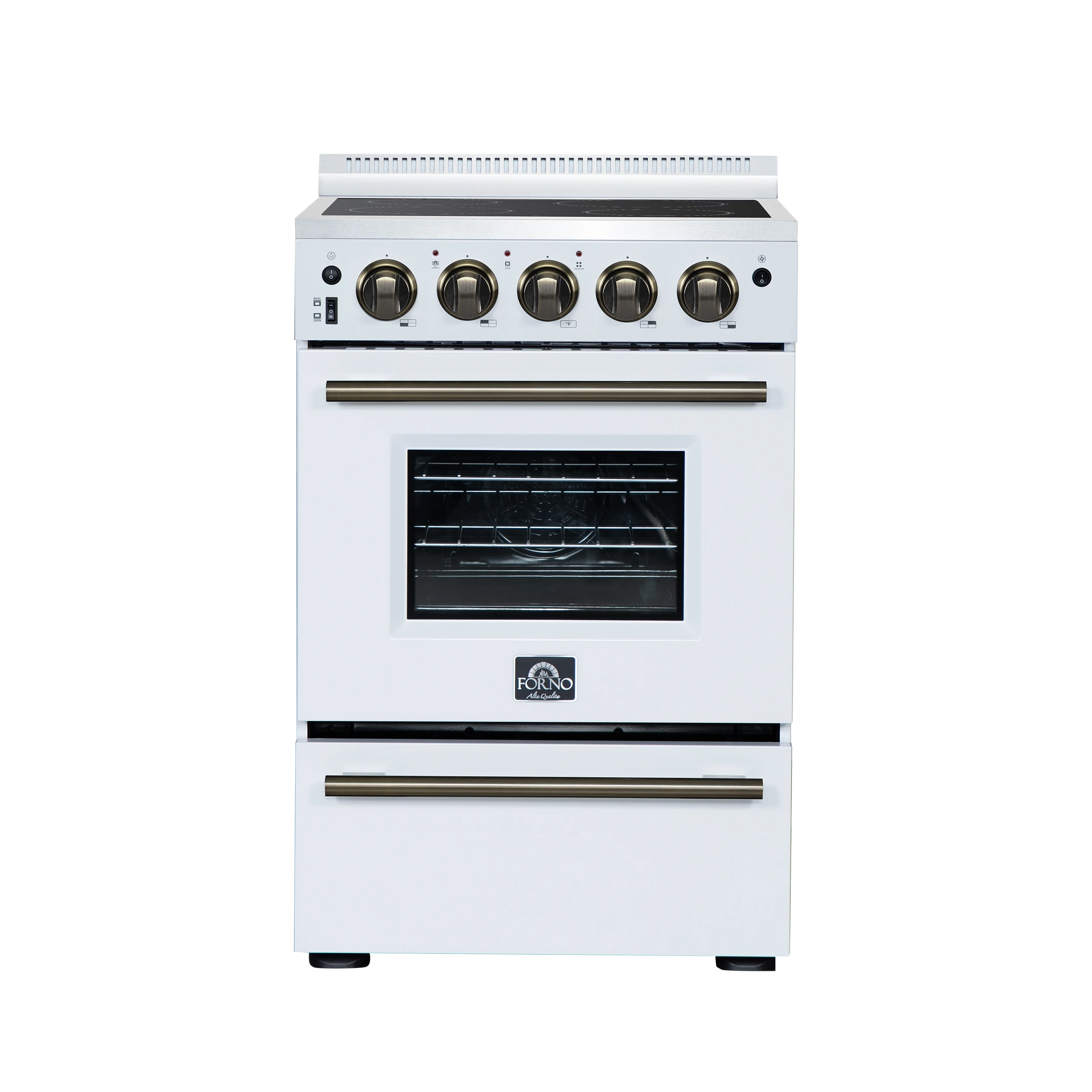 Loiano 24 Inch Freestanding Electric Range in White FFSEL606924WHT