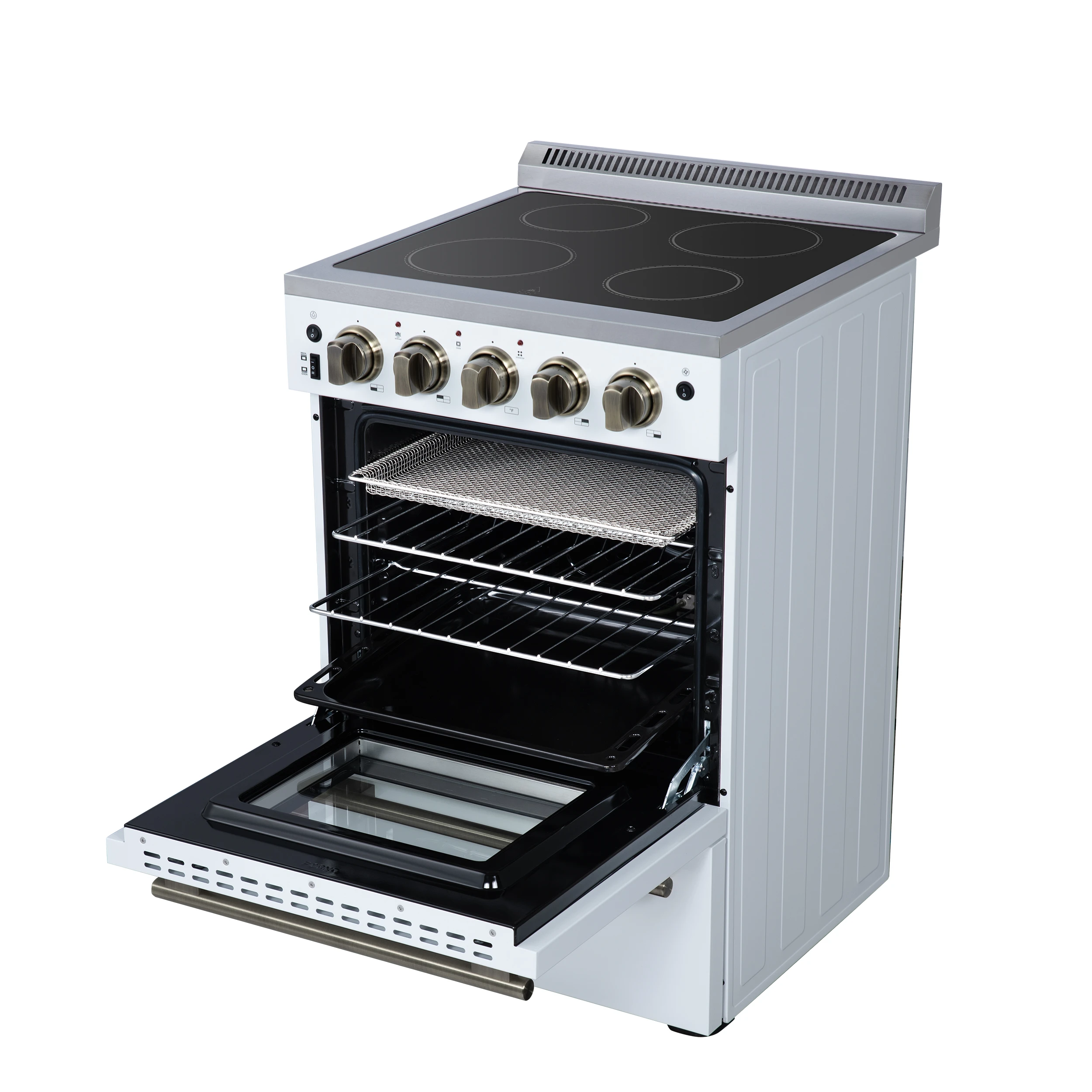 Loiano 24 Inch Freestanding Electric Range in White FFSEL606924WHT