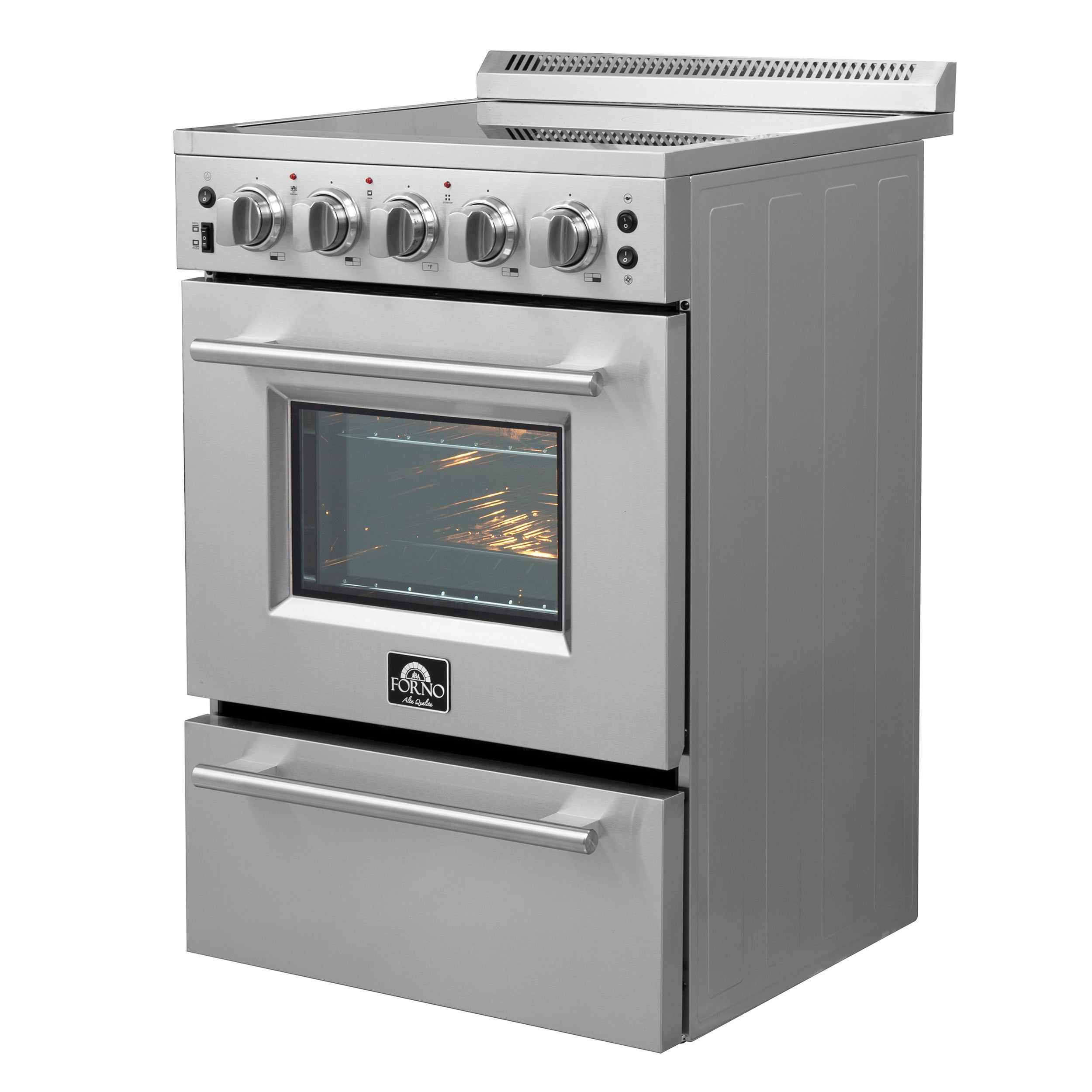 Loiano 24-Inch Freestanding Electric Range, Canada Version, No Rotisserie Function, Plug and Cord Included FFSEL609924