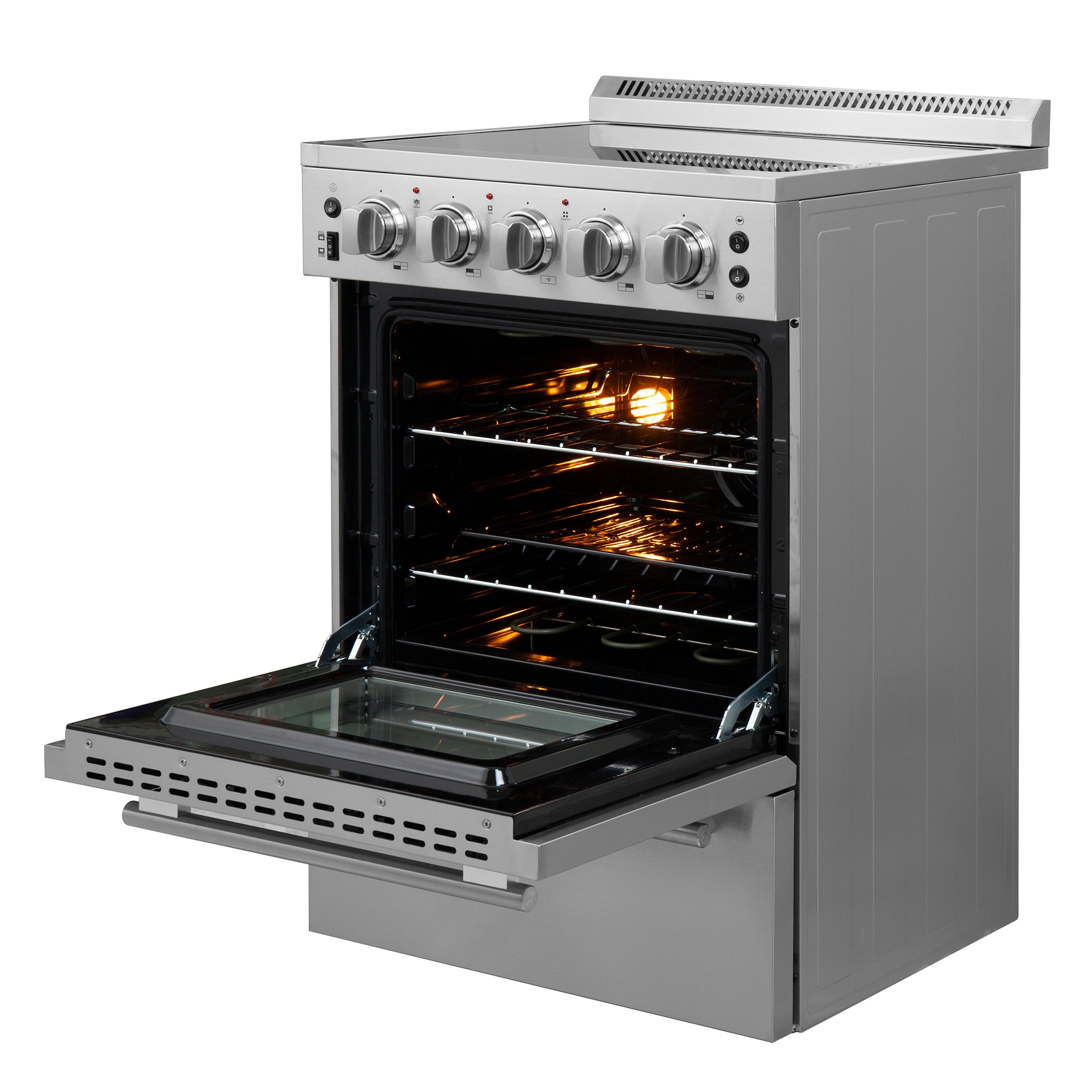 Loiano 24-Inch Freestanding Electric Range, Canada Version, No Rotisserie Function, Plug and Cord Included FFSEL609924