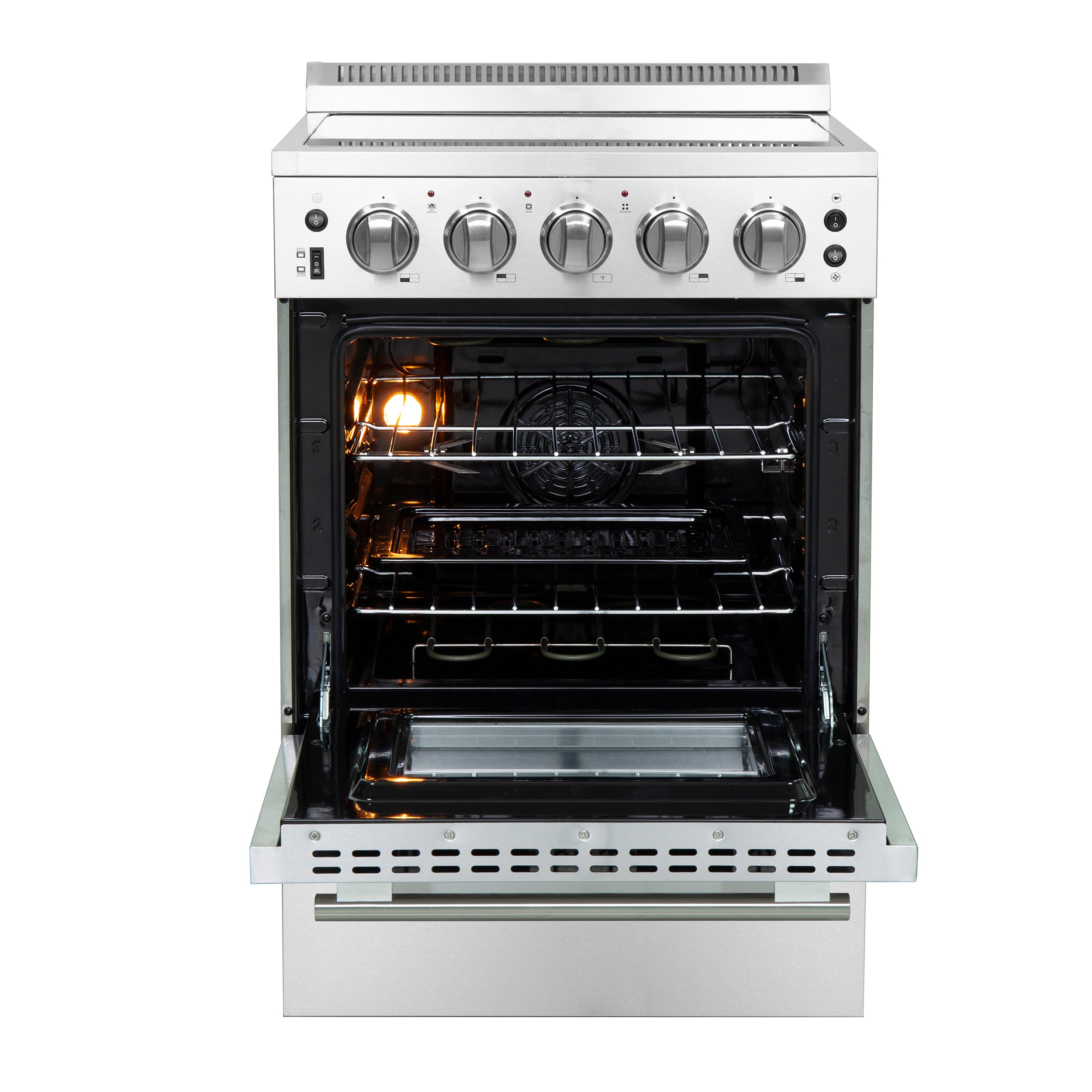 Loiano 24-Inch Freestanding Electric Range, Canada Version, No Rotisserie Function, Plug and Cord Included FFSEL609924