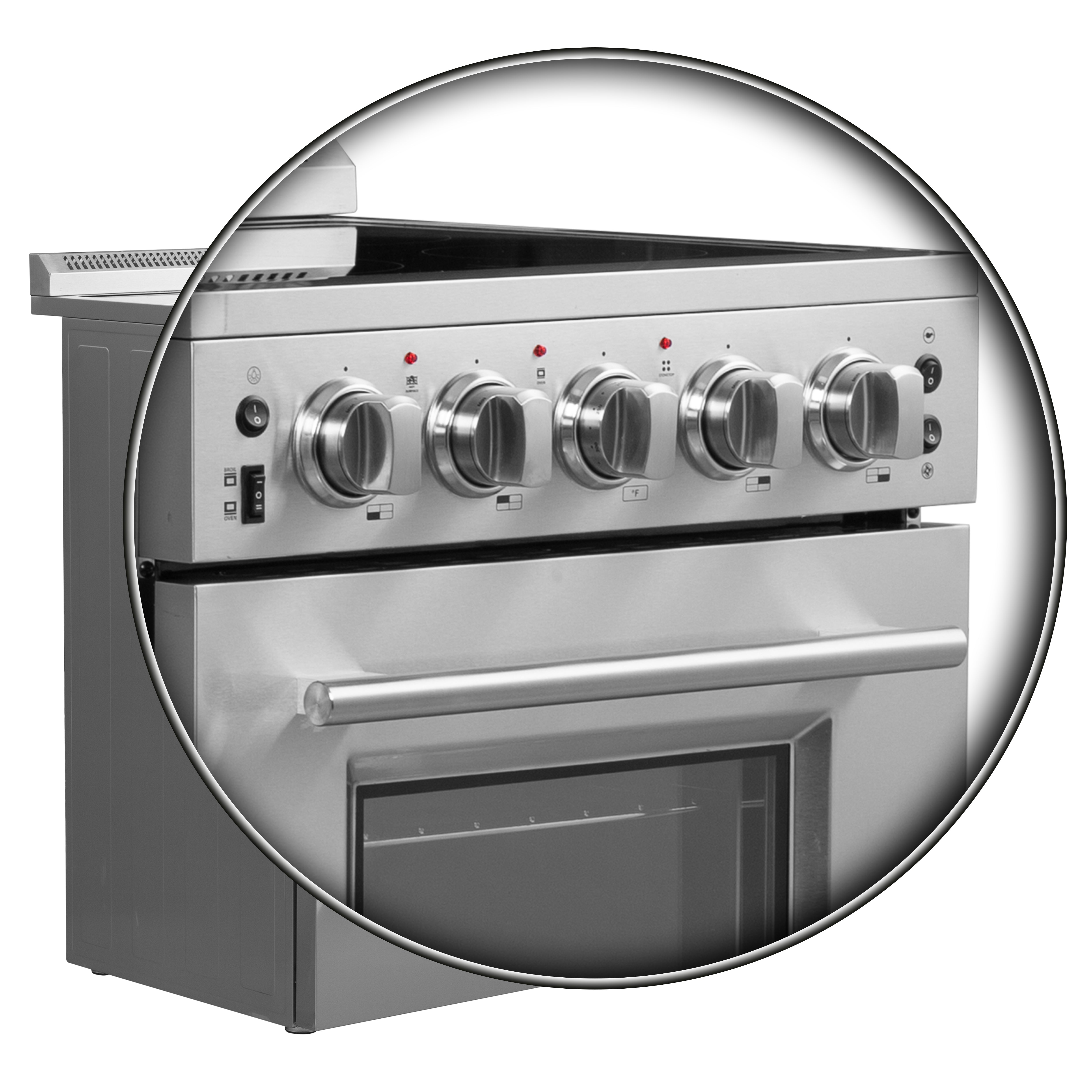 Loiano 24-Inch Freestanding Electric Range, Canada Version, No Rotisserie Function, Plug and Cord Included FFSEL609924