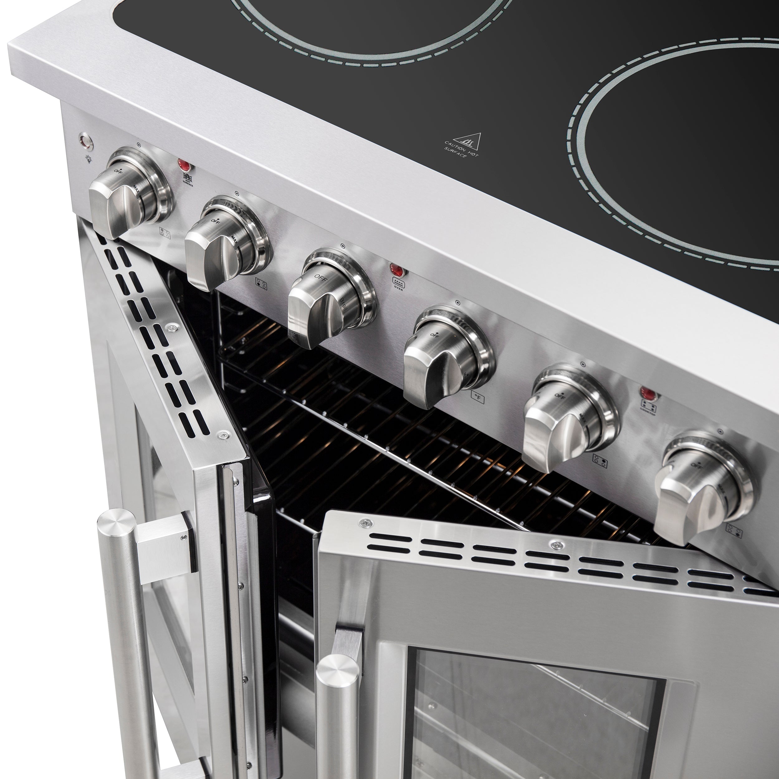 Galiano 30-Inch Freestanding French Door Electric Range, True Convection, Energy Efficient FFSEL691730