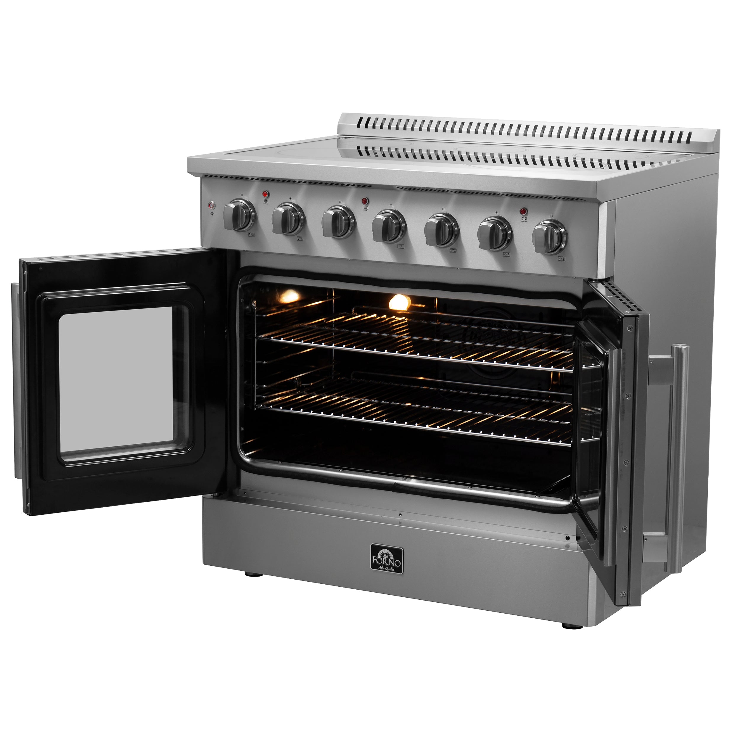 Galiano 36-Inch Freestanding French Door Electric Range, True Convection, Energy Efficient FFSEL691736