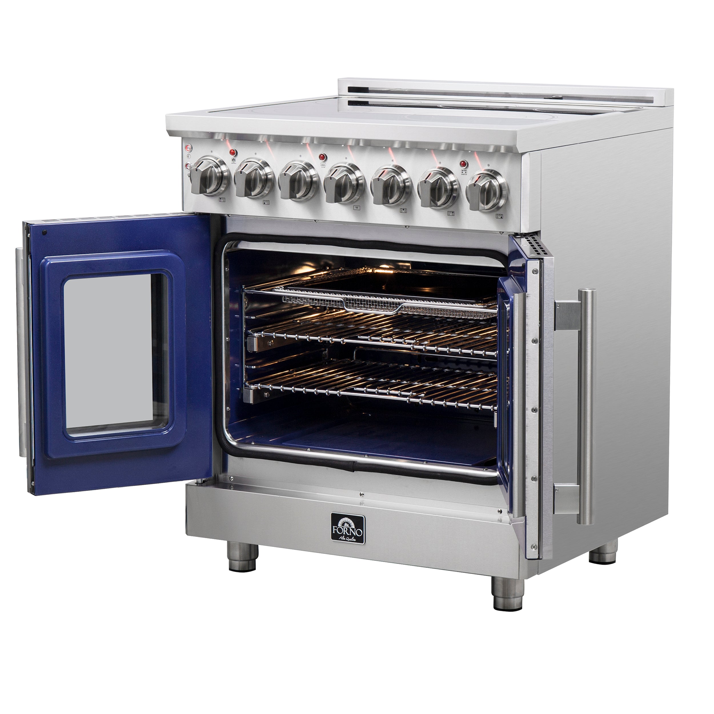 Massimo 30-Inch Freestanding French Door Electric Range, True Convection Oven FFSEL695530