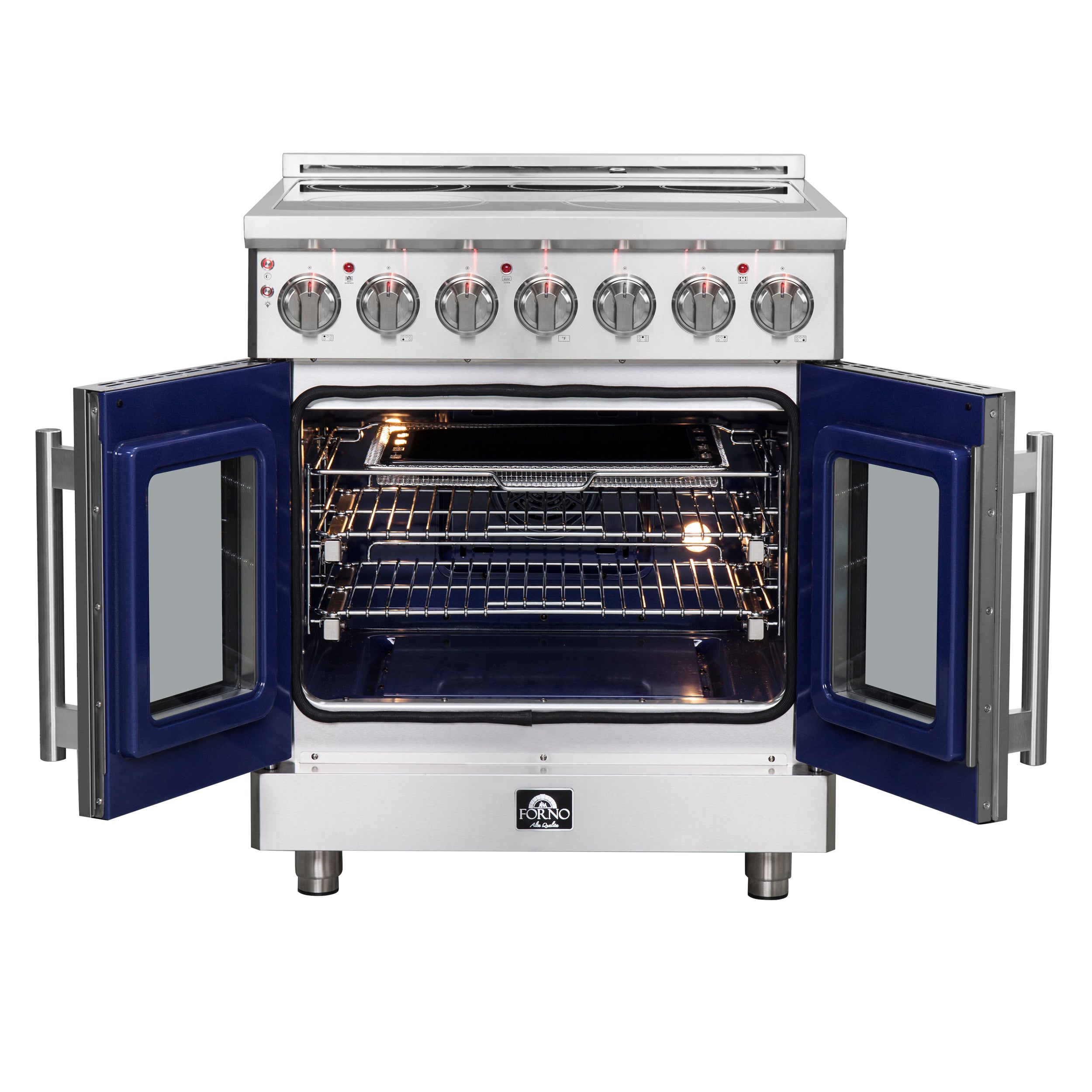 Massimo 30-Inch Freestanding French Door Electric Range, True Convection Oven FFSEL695530